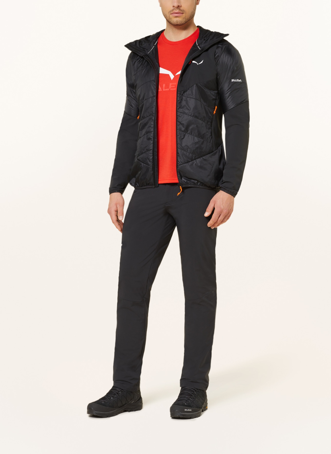 SALEWA Outdoor jacket ORTLES HYBRID, Color: BLACK (Image 2)