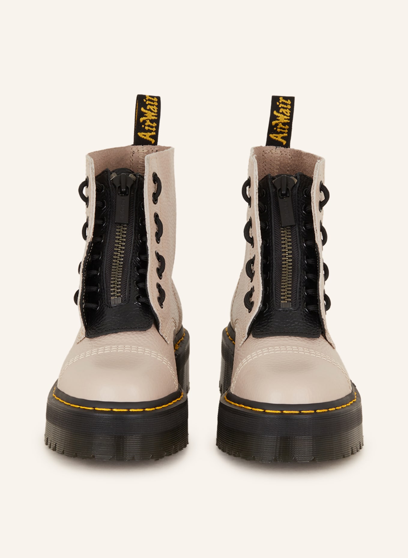 Dr. Martens Platform boots SINCLAIR, Color: BEIGE/ BLACK (Image 3)