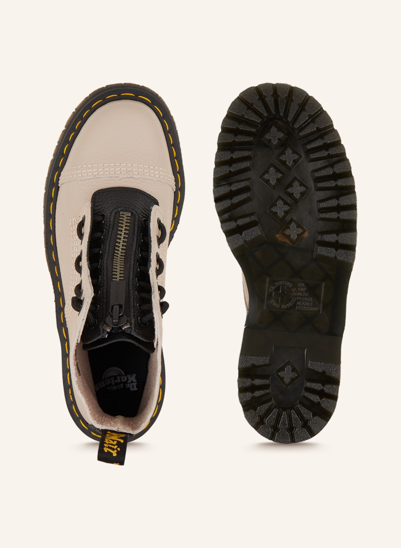 Dr. Martens Platform boots SINCLAIR, Color: BEIGE/ BLACK (Image 5)