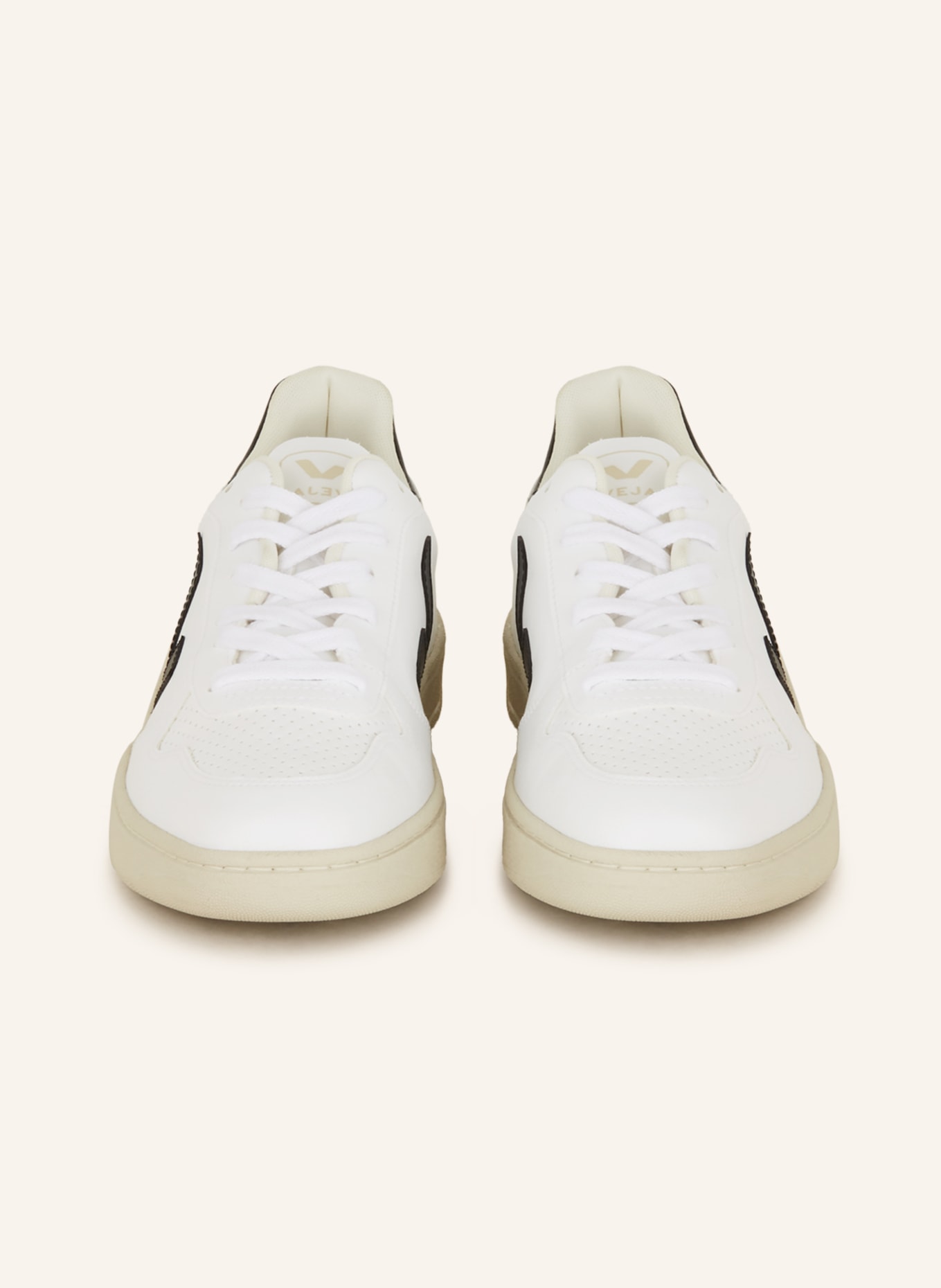 VEJA Sneakers V-10, Color: WHITE/ BLACK (Image 3)