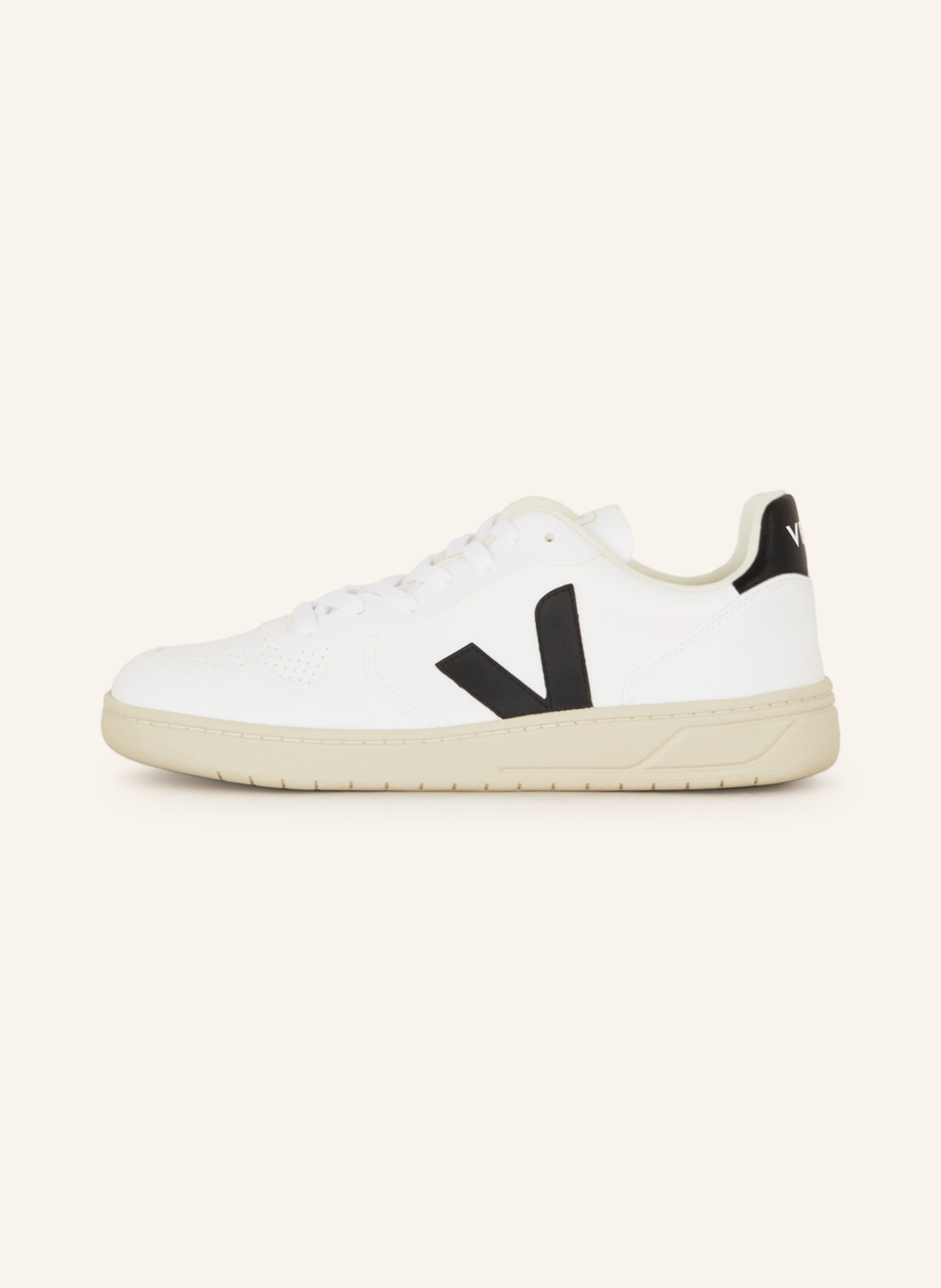 VEJA Sneakers V-10, Color: WHITE/ BLACK (Image 4)