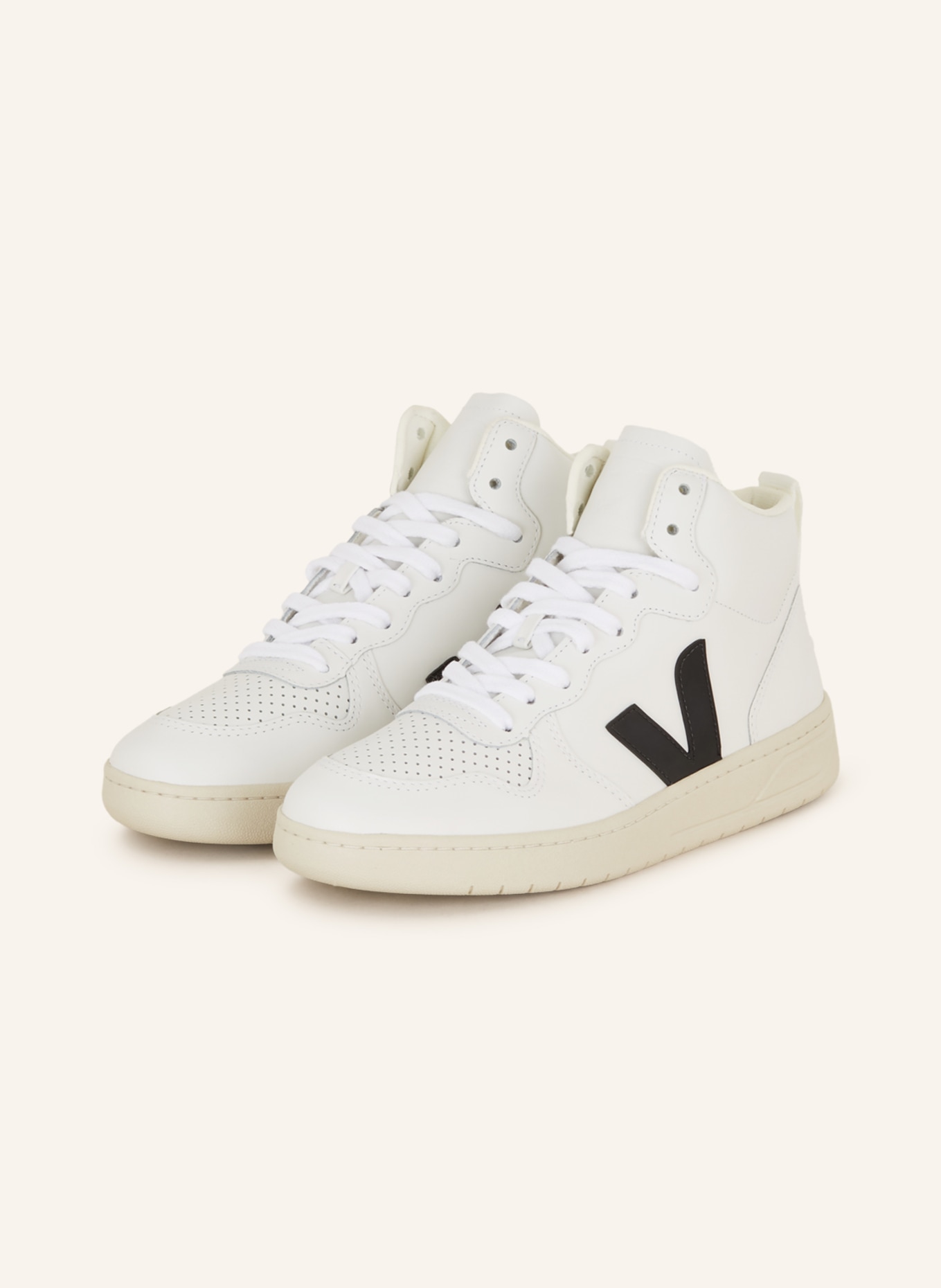 VEJA High-top sneakers V-15, Color: WHITE (Image 1)