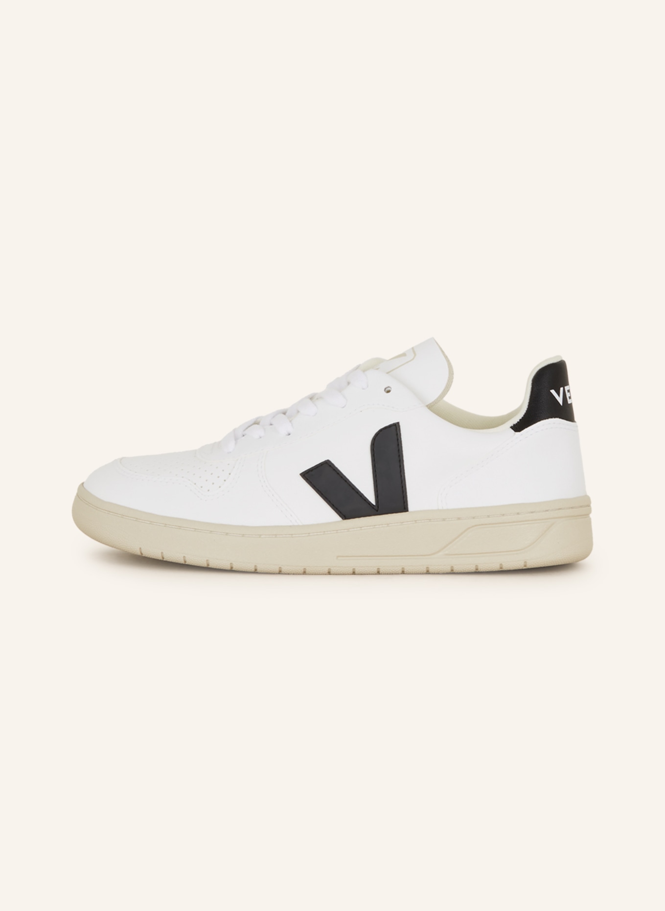 VEJA Sneakers V-10, Color: WHITE/ BLACK (Image 4)