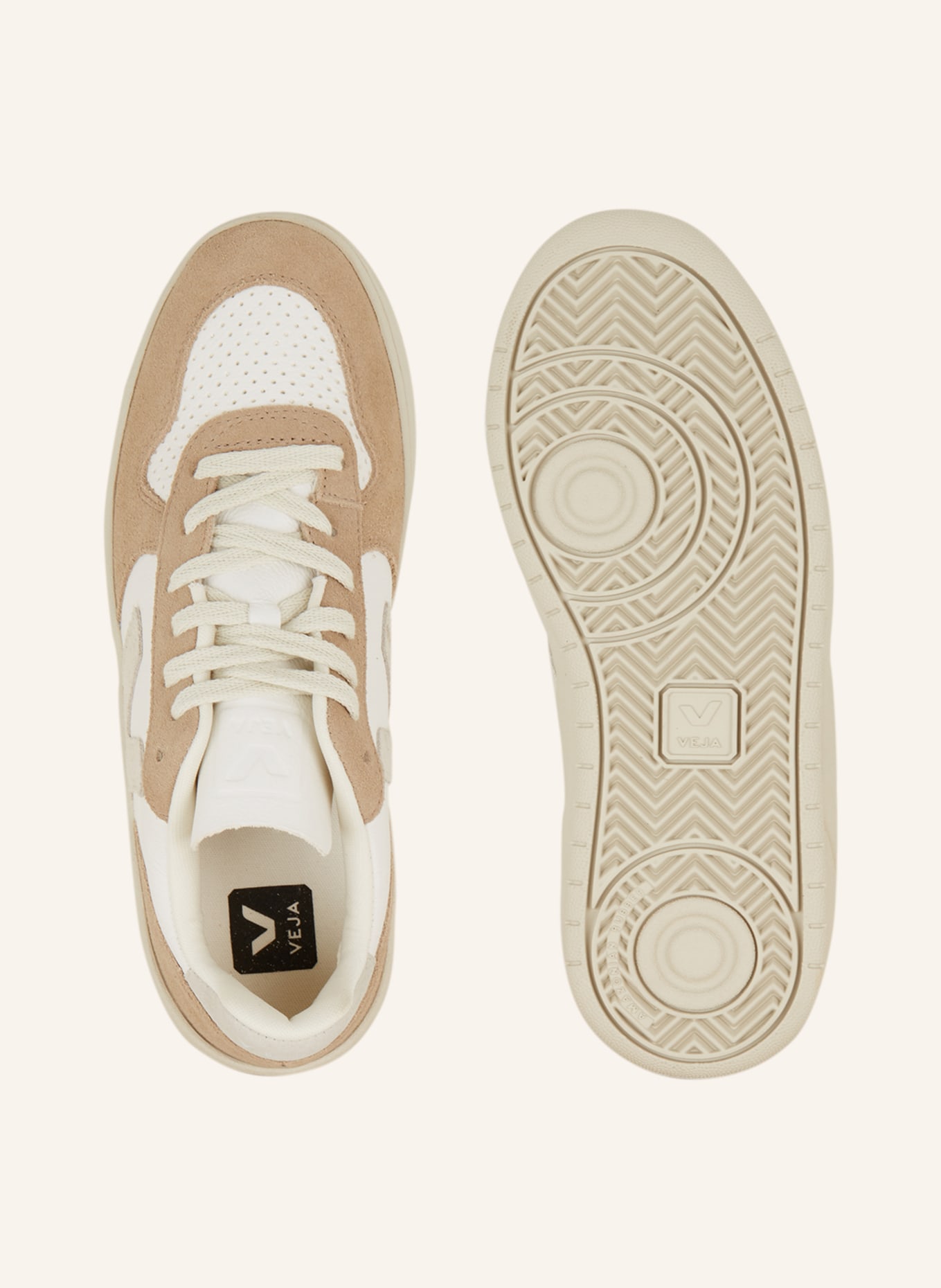 VEJA Sneakers V-10, Color: WHITE/ BEIGE (Image 5)