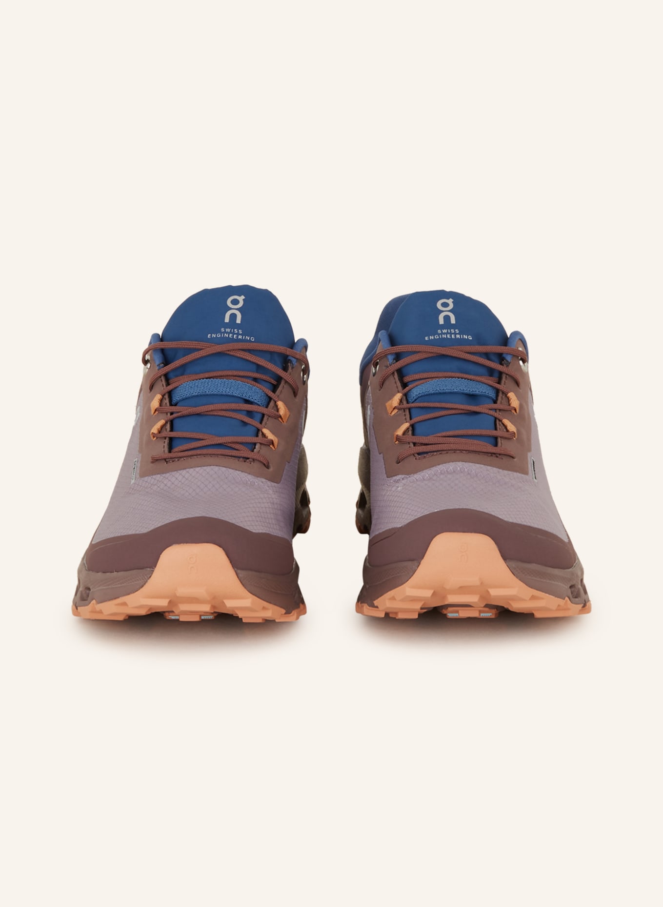 On Trail running shoes CLOUDVISTA WATERPROOF, Color: BROWN/ GRAY/ BLUE (Image 3)