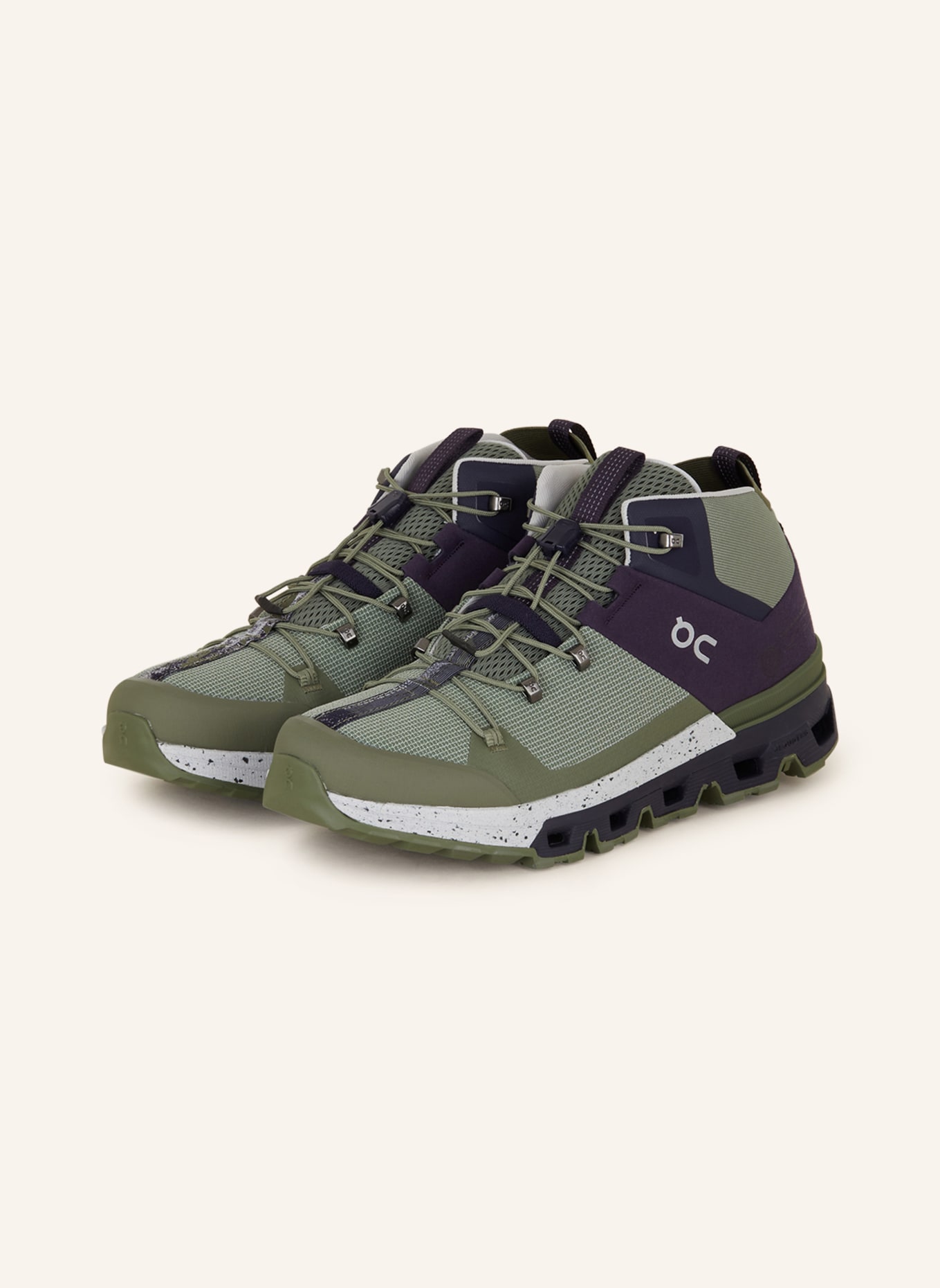 On Multifunctional shoes CLOUDTRAX, Color: GREEN/ DARK BLUE (Image 1)