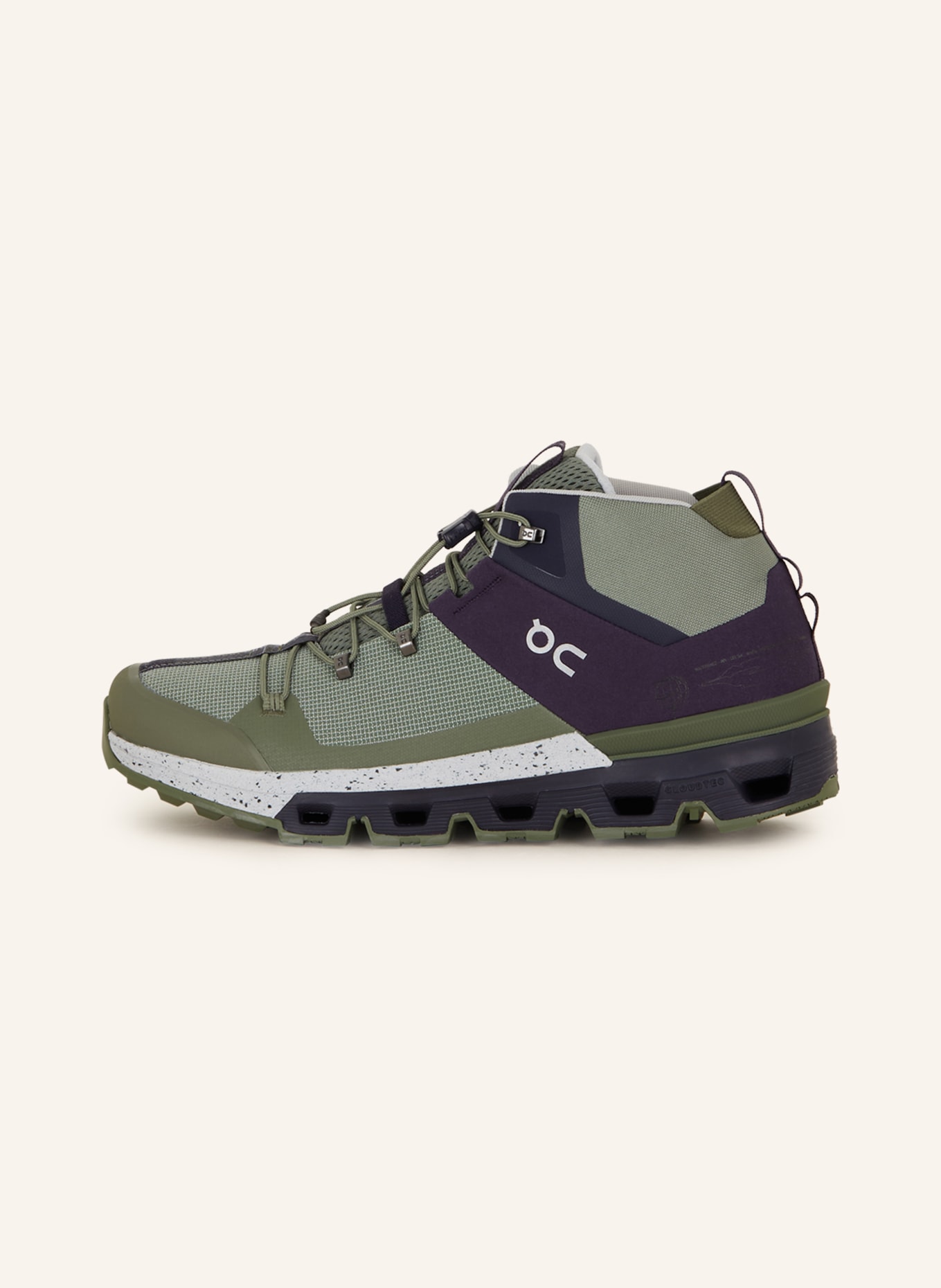 On Multifunctional shoes CLOUDTRAX, Color: GREEN/ DARK BLUE (Image 4)