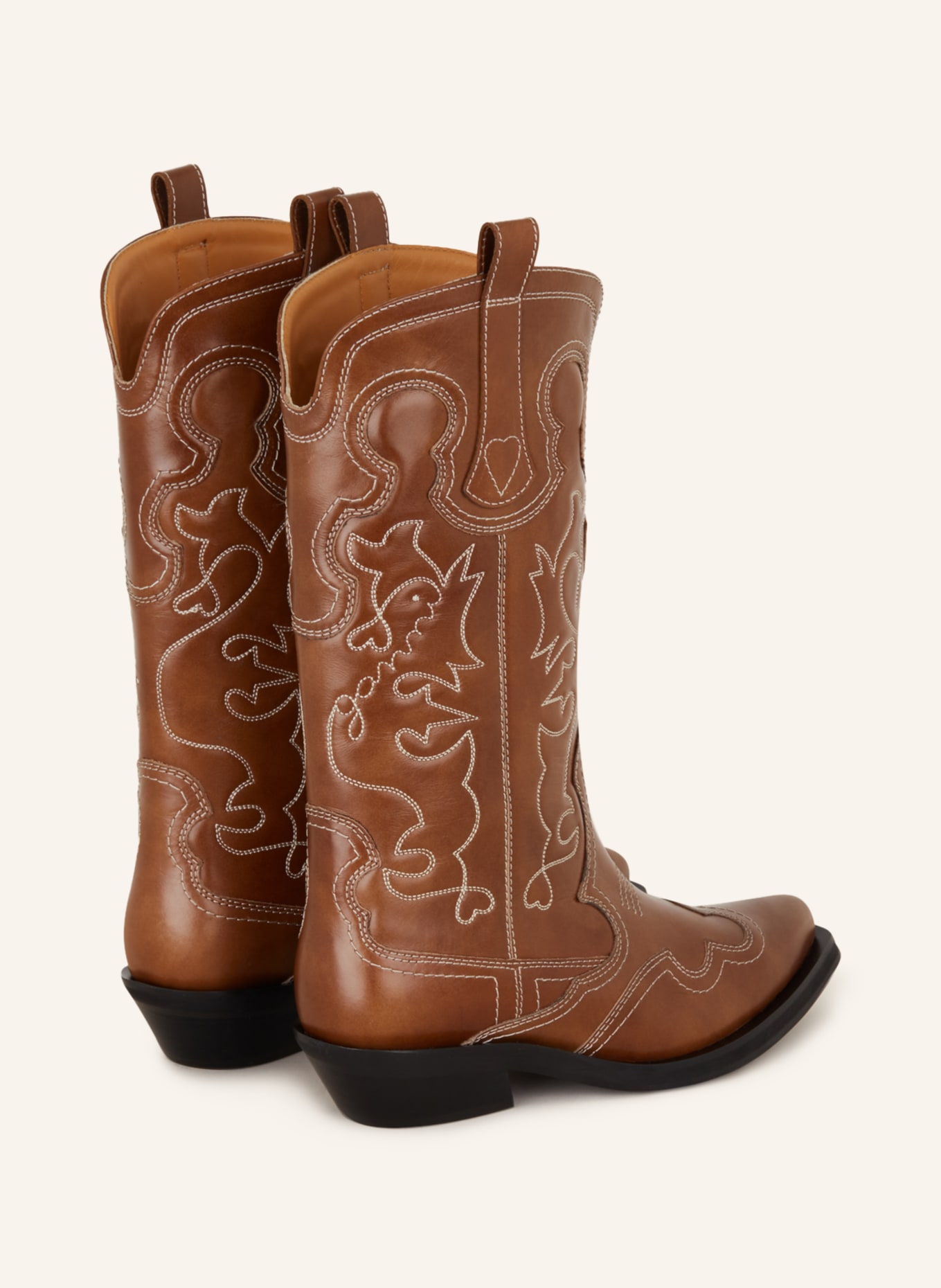 GANNI Cowboy Boots, Farbe: BRAUN (Bild 2)