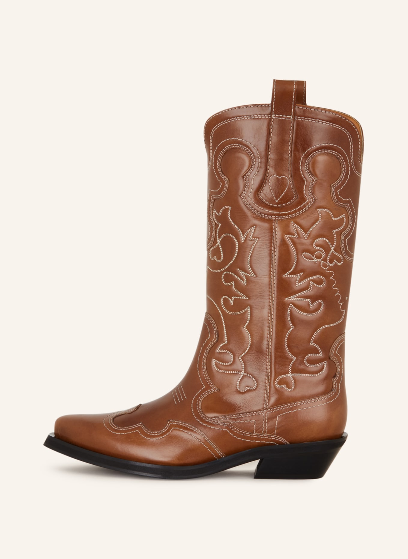 GANNI Cowboy Boots, Farbe: BRAUN (Bild 4)