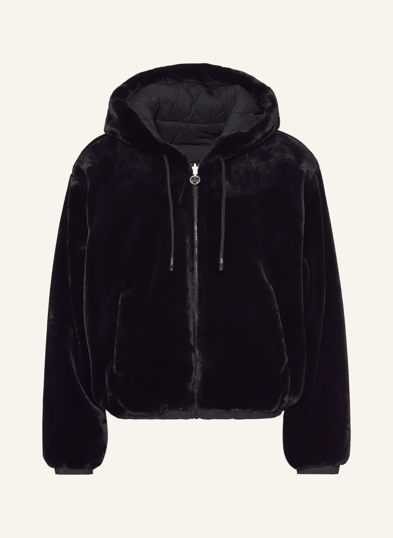 MOOSE KNUCKLES Velour jacket BUNNY reversible, Color: BLACK (Image 1)