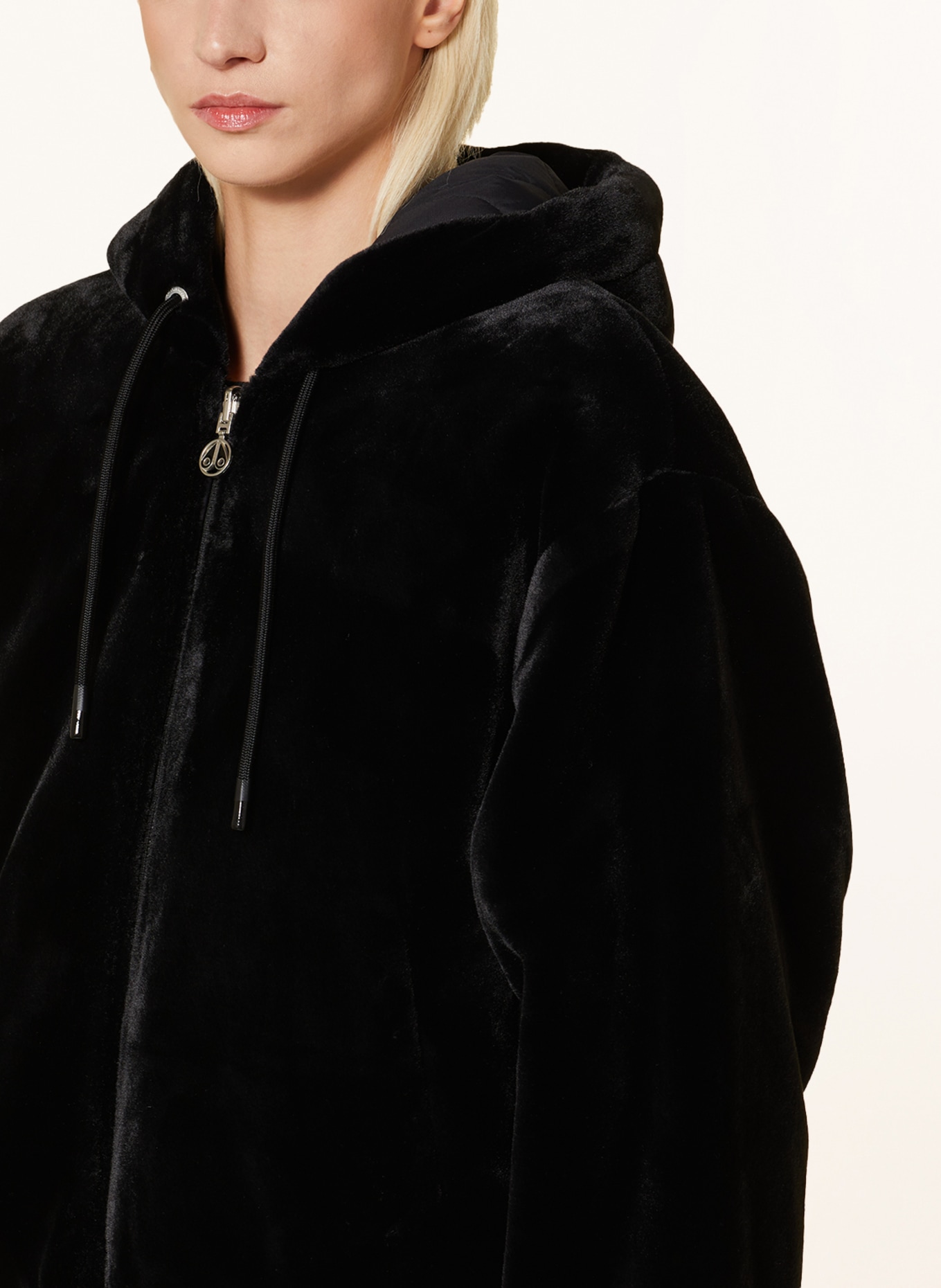 MOOSE KNUCKLES Velour jacket BUNNY reversible, Color: BLACK (Image 6)