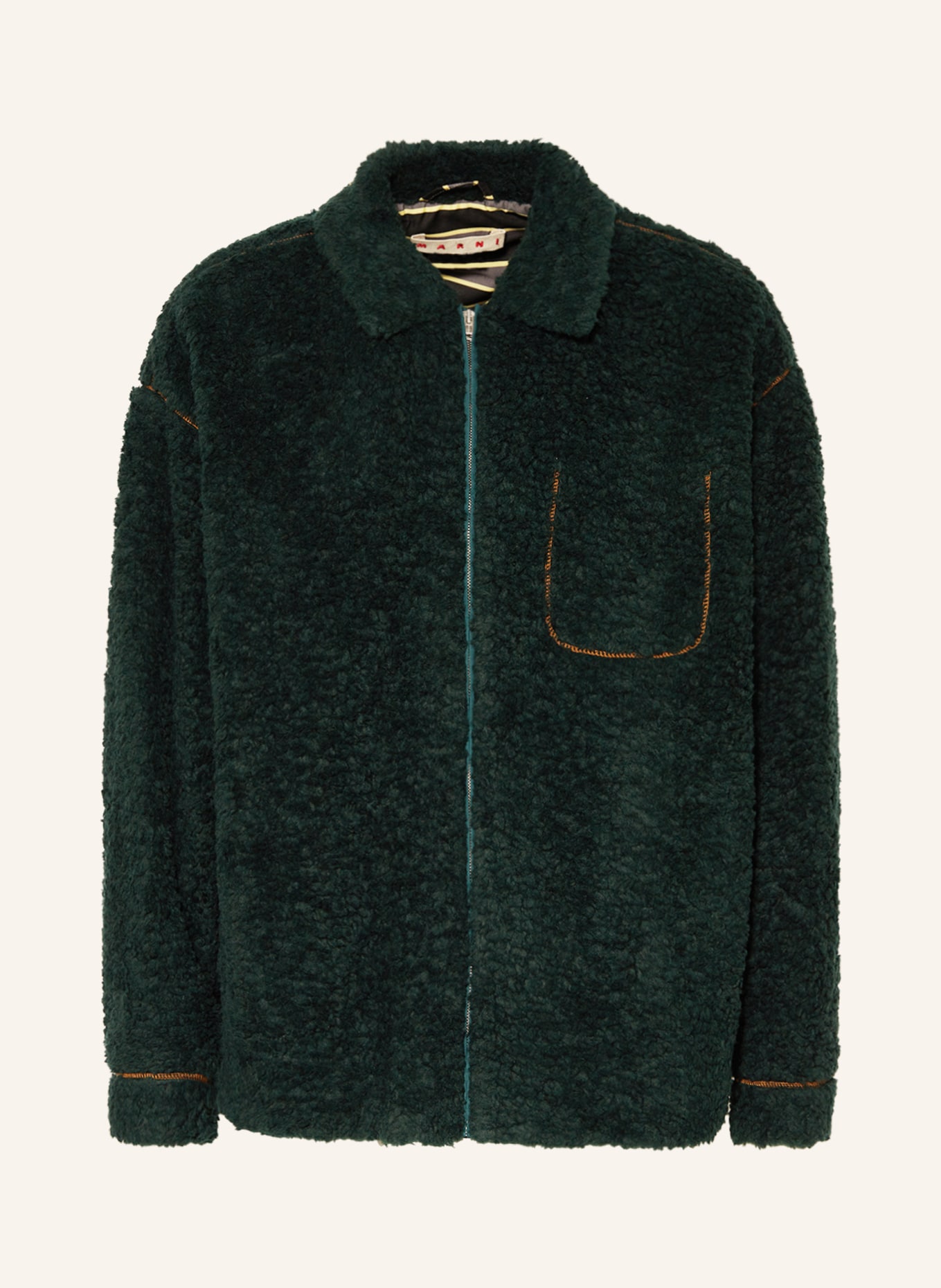 MARNI Teddy jacket, Color: DARK GREEN (Image 1)