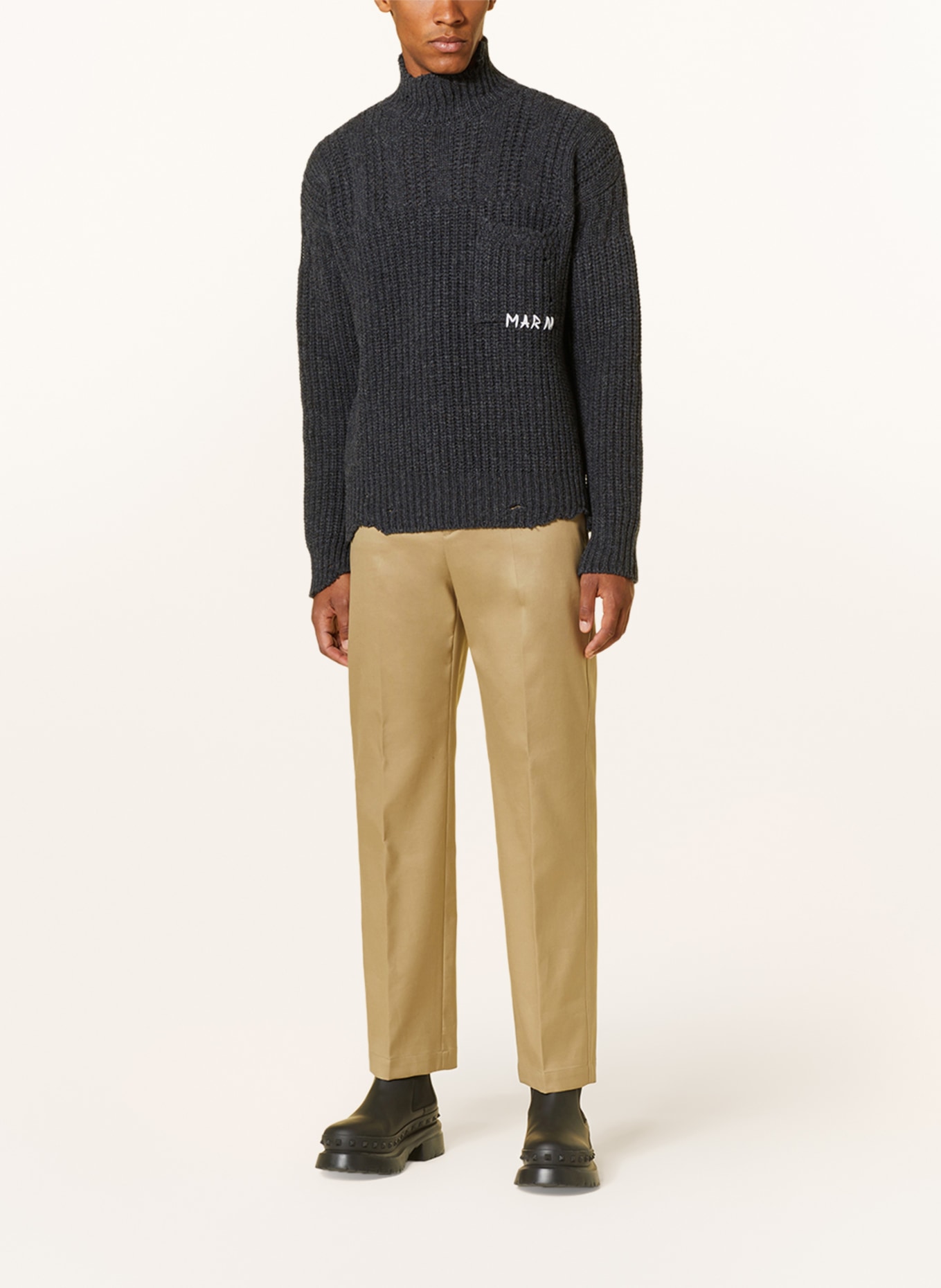 MARNI Turtleneck sweater, Color: DARK GRAY (Image 2)