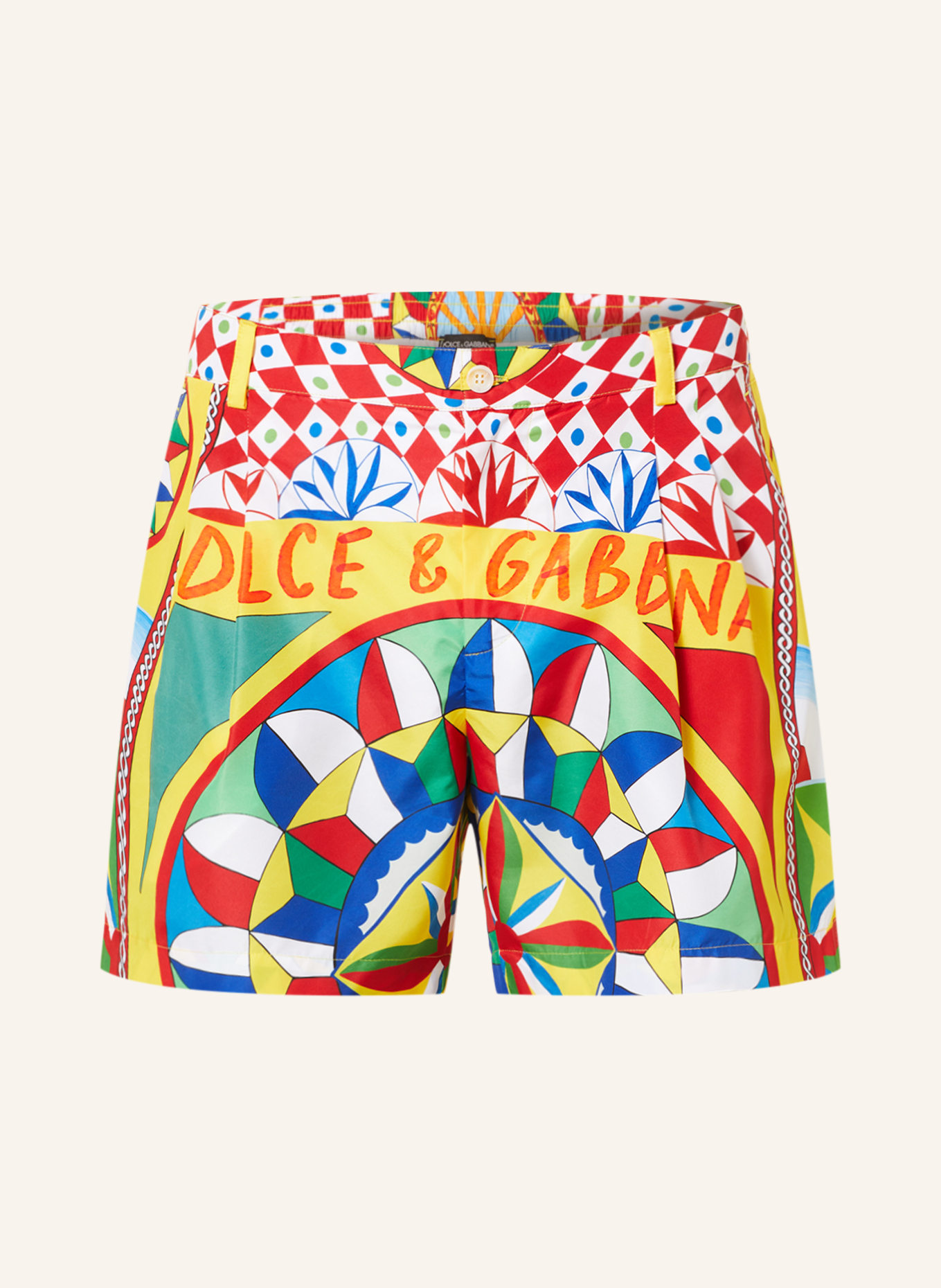 DOLCE & GABBANA Swim shorts, Color: YELLOW/ RED/ GREEN (Image 1)