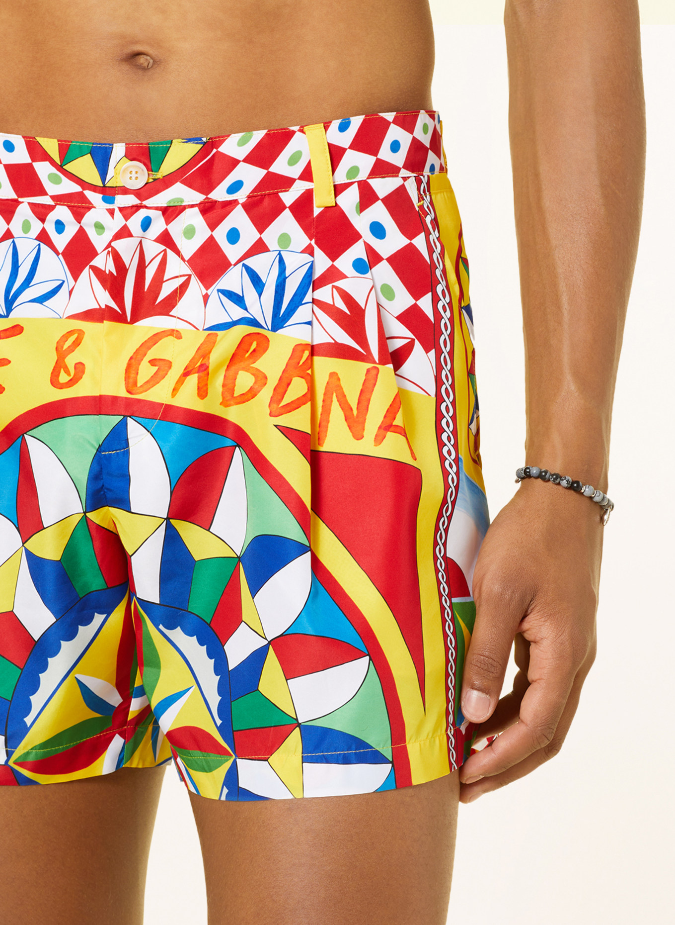 DOLCE & GABBANA Swim shorts, Color: YELLOW/ RED/ GREEN (Image 4)