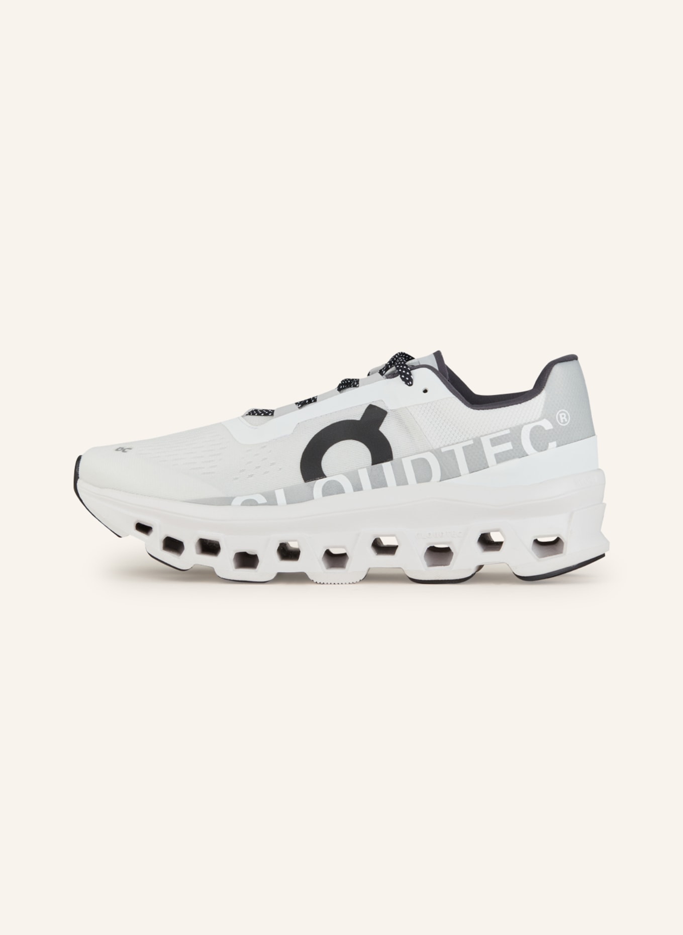 On Running shoes CLOUDMONSTER, Color: WHITE/ LIGHT GRAY/ BLACK (Image 4)