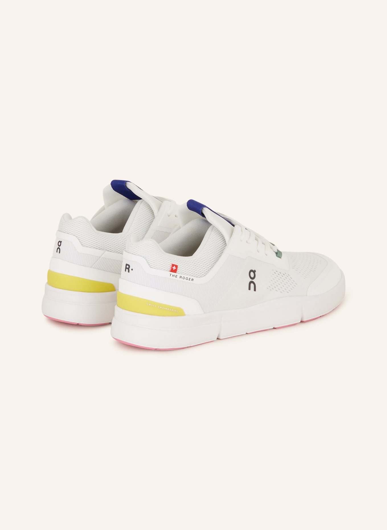 On Sneakers THE ROGER SPIN, Color: WHITE/ BLUE (Image 2)
