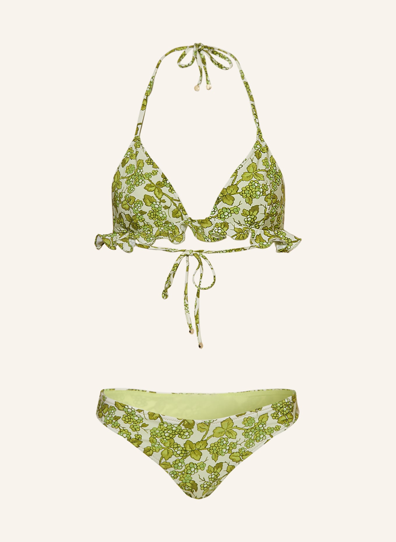 ETRO Triangle bikini, Color: GREEN/ LIGHT GREEN (Image 1)