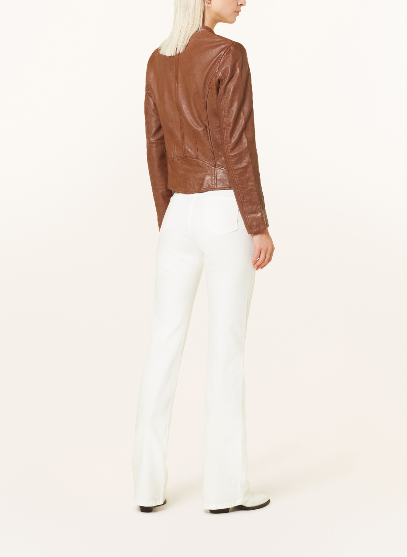 gipsy Leather jacket GWMEILIN, Color: COGNAC (Image 3)