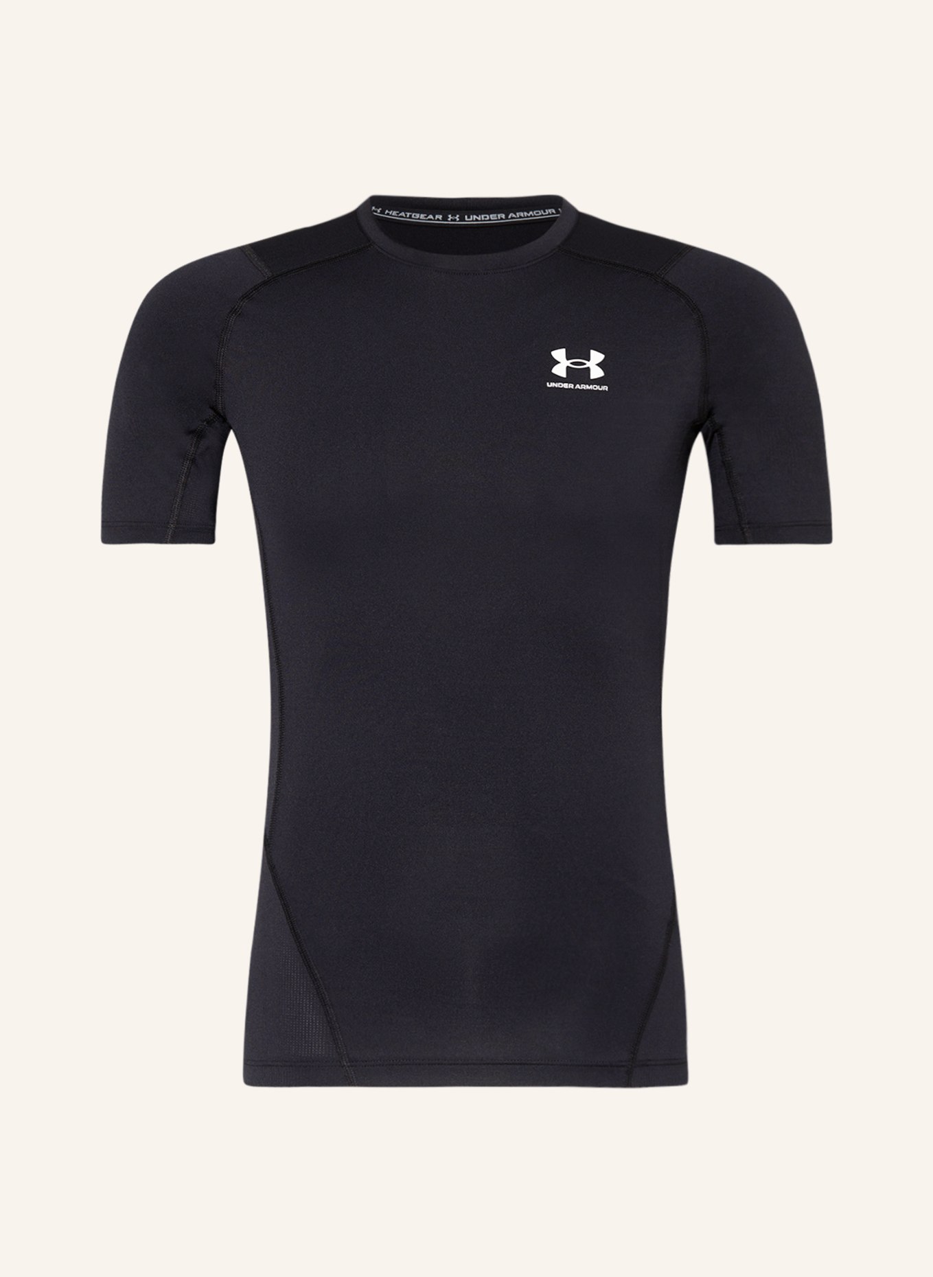 UNDER ARMOUR T-shirt HEATGEAR®, Color: BLACK (Image 1)