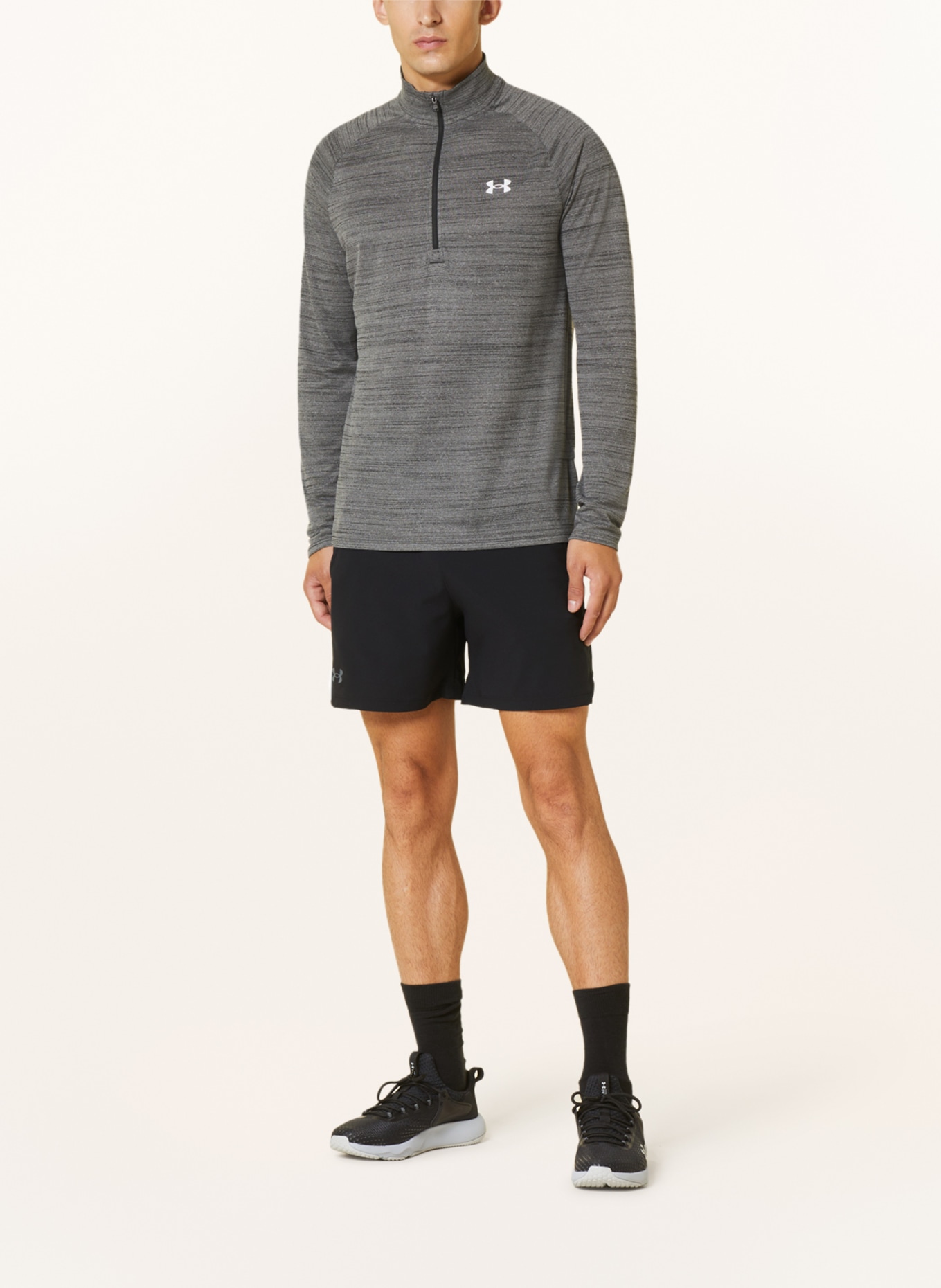 UNDER ARMOUR Long sleeve shirt, Color: GRAY/ BLACK (Image 2)