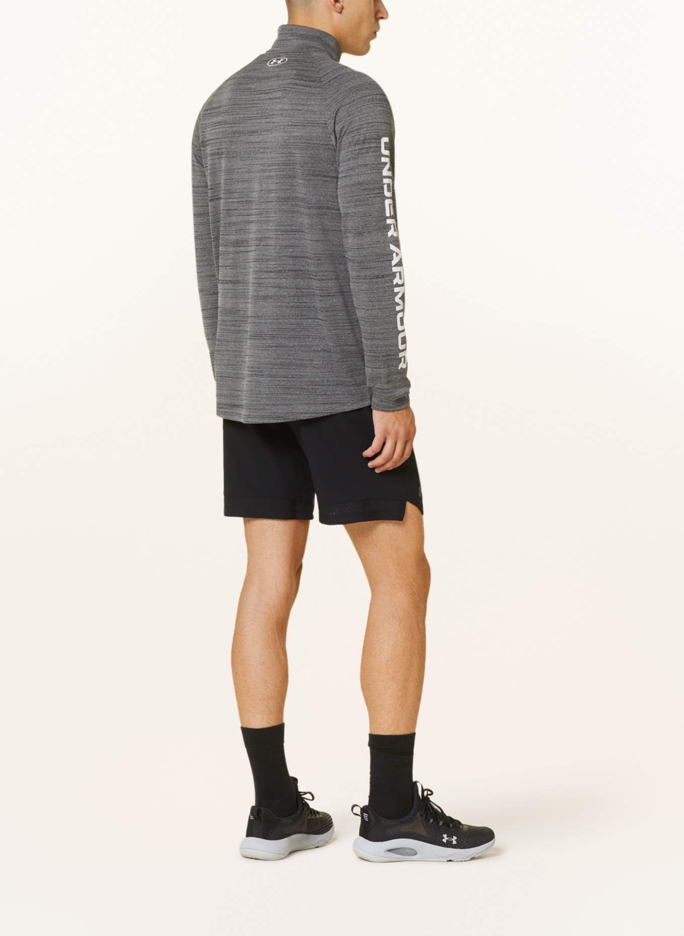 UNDER ARMOUR Long sleeve shirt, Color: GRAY/ BLACK (Image 3)