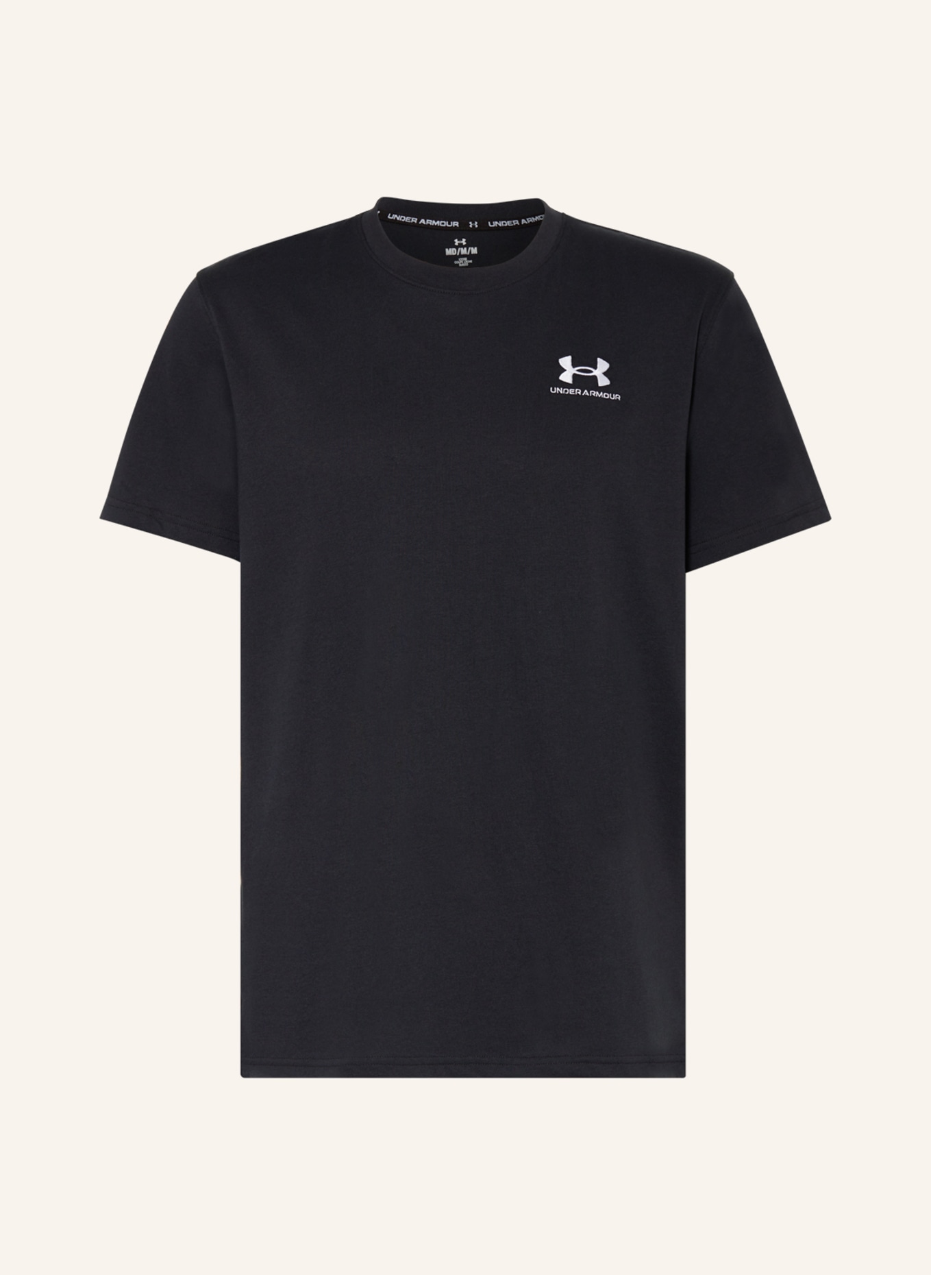 UNDER ARMOUR T-shirt HEAVYWEIGHT, Color: BLACK (Image 1)
