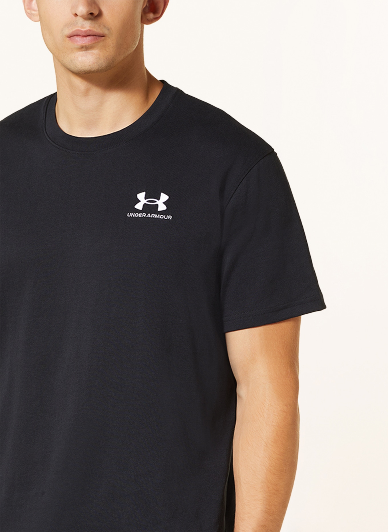 UNDER ARMOUR T-shirt HEAVYWEIGHT, Color: BLACK (Image 4)