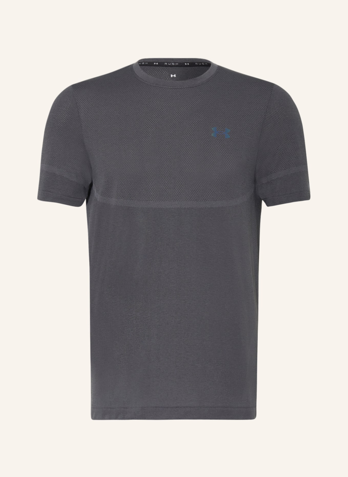 UNDER ARMOUR T-Shirt RUSH™ SEAMLESS LEGACY mit Mesh, Farbe: DUNKELGRAU (Bild 1)