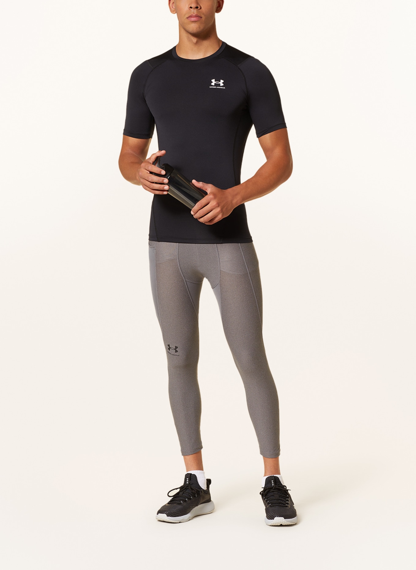 UNDER ARMOUR Tights HEATGEAR® with mesh, Color: GRAY (Image 2)