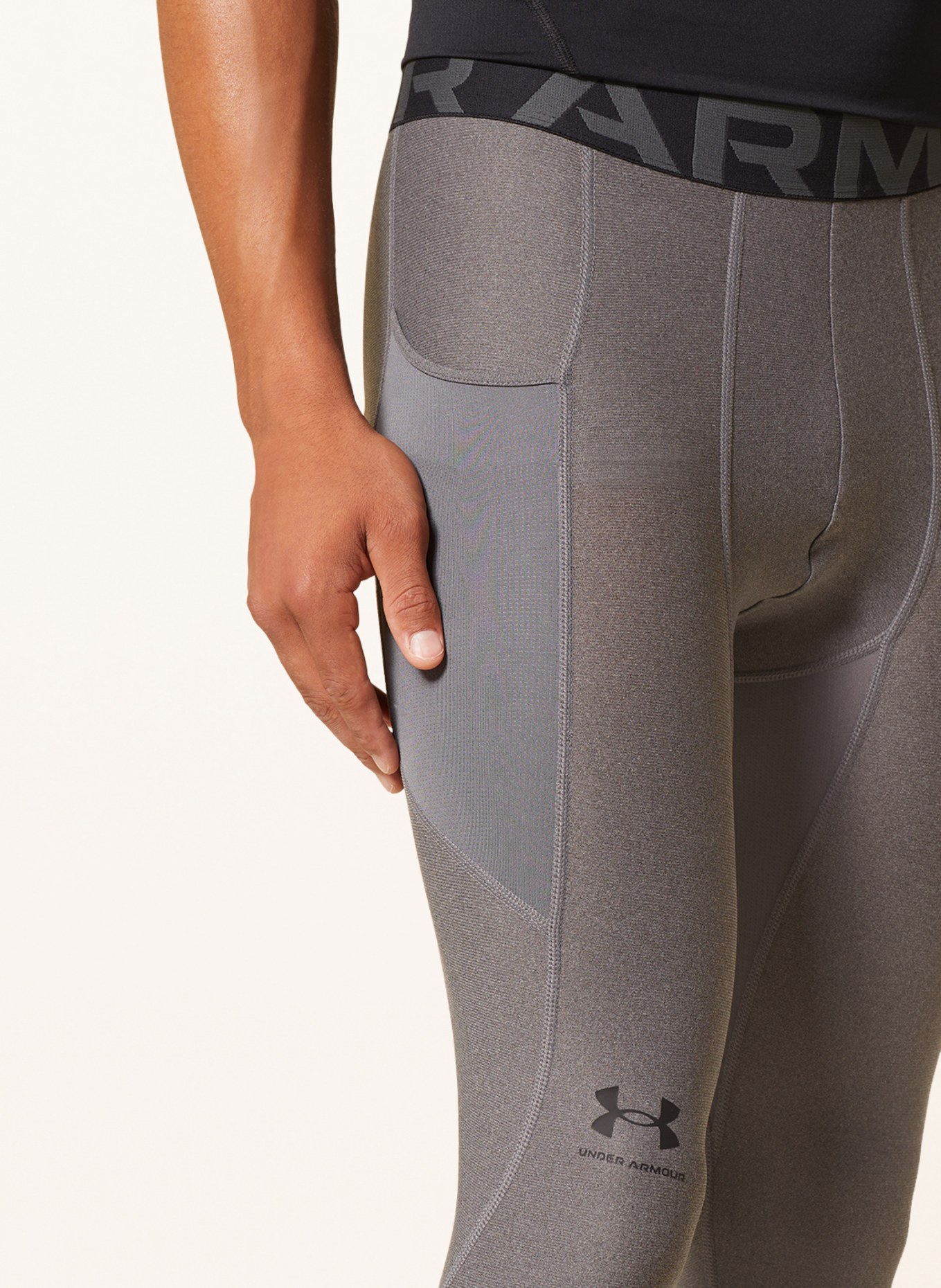 UNDER ARMOUR Tights HEATGEAR® with mesh, Color: GRAY (Image 5)