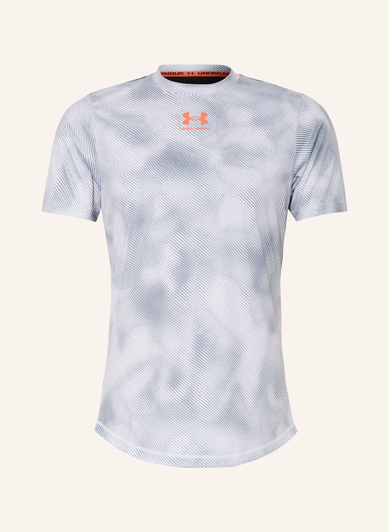 UNDER ARMOUR T-shirt CHALLENGER PRO with mesh, Color: WHITE/ GRAY (Image 1)