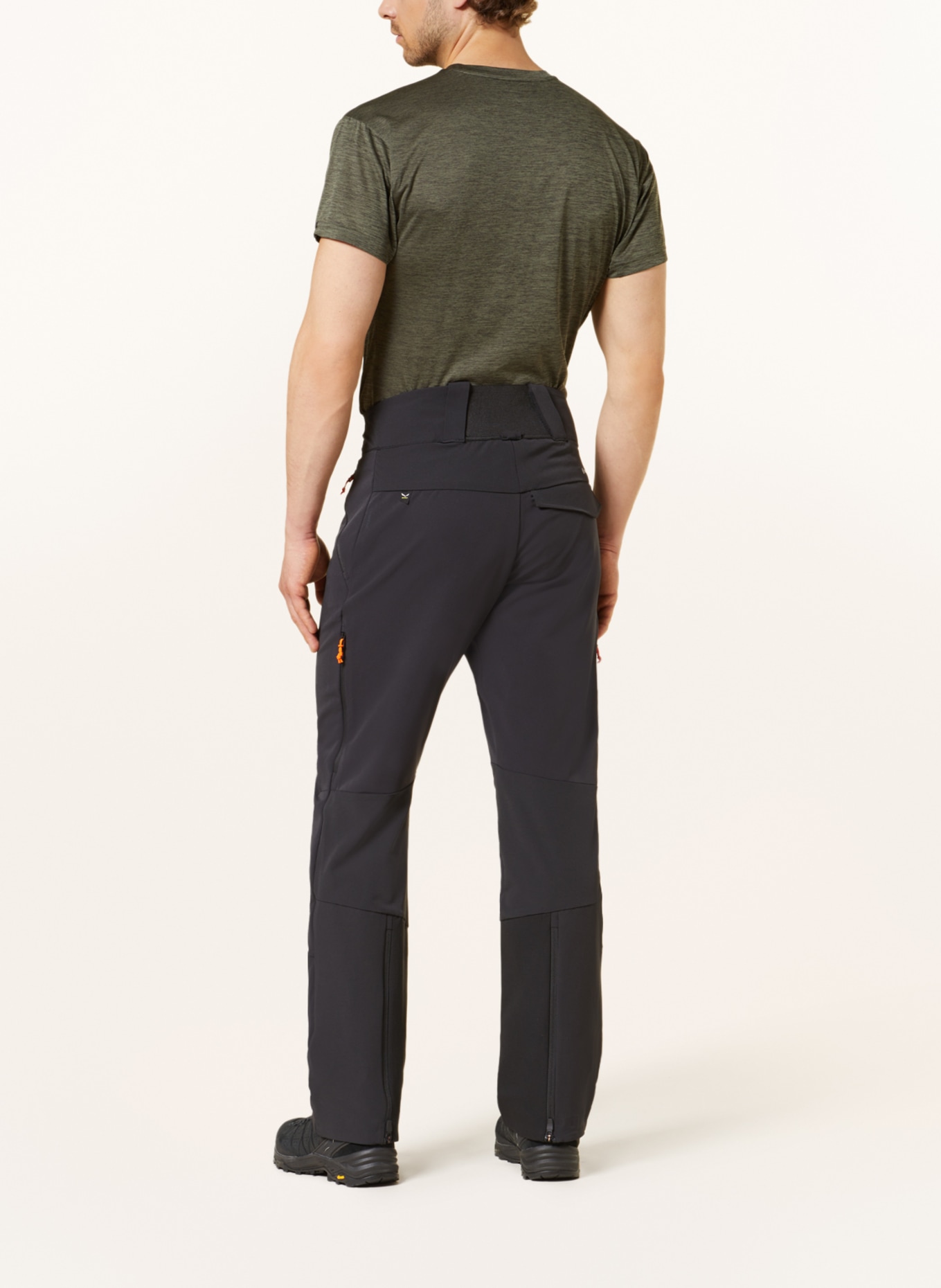 SALEWA Softshell trousers SELLA, Color: BLACK (Image 3)