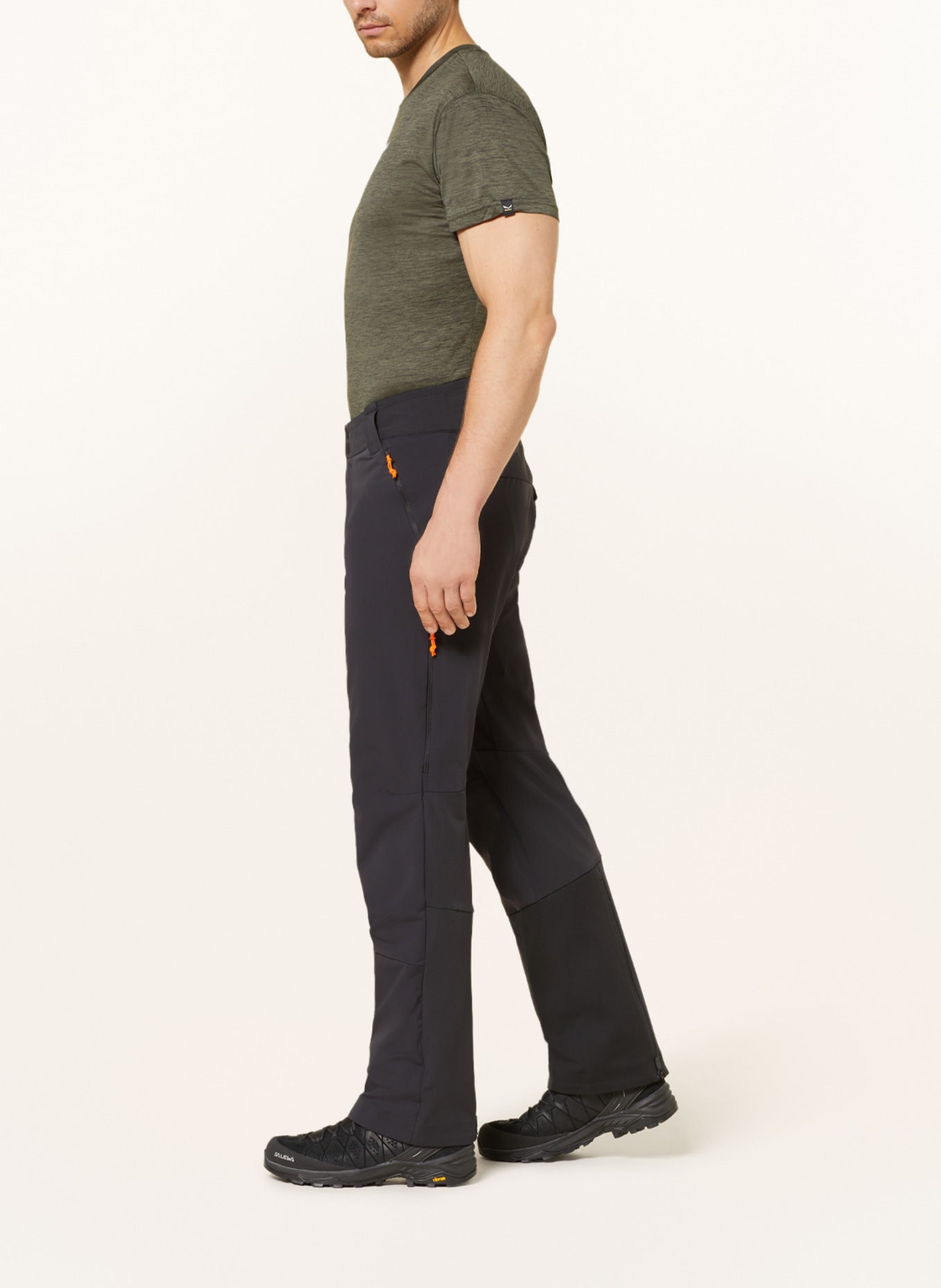 SALEWA Softshell trousers SELLA, Color: BLACK (Image 4)