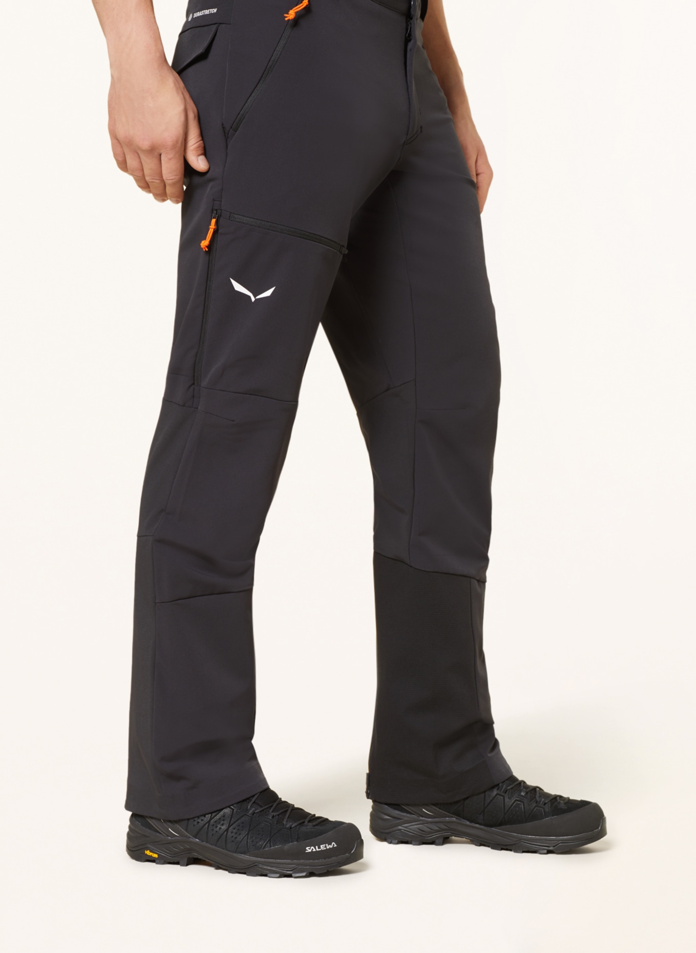 SALEWA Softshell trousers SELLA, Color: BLACK (Image 6)