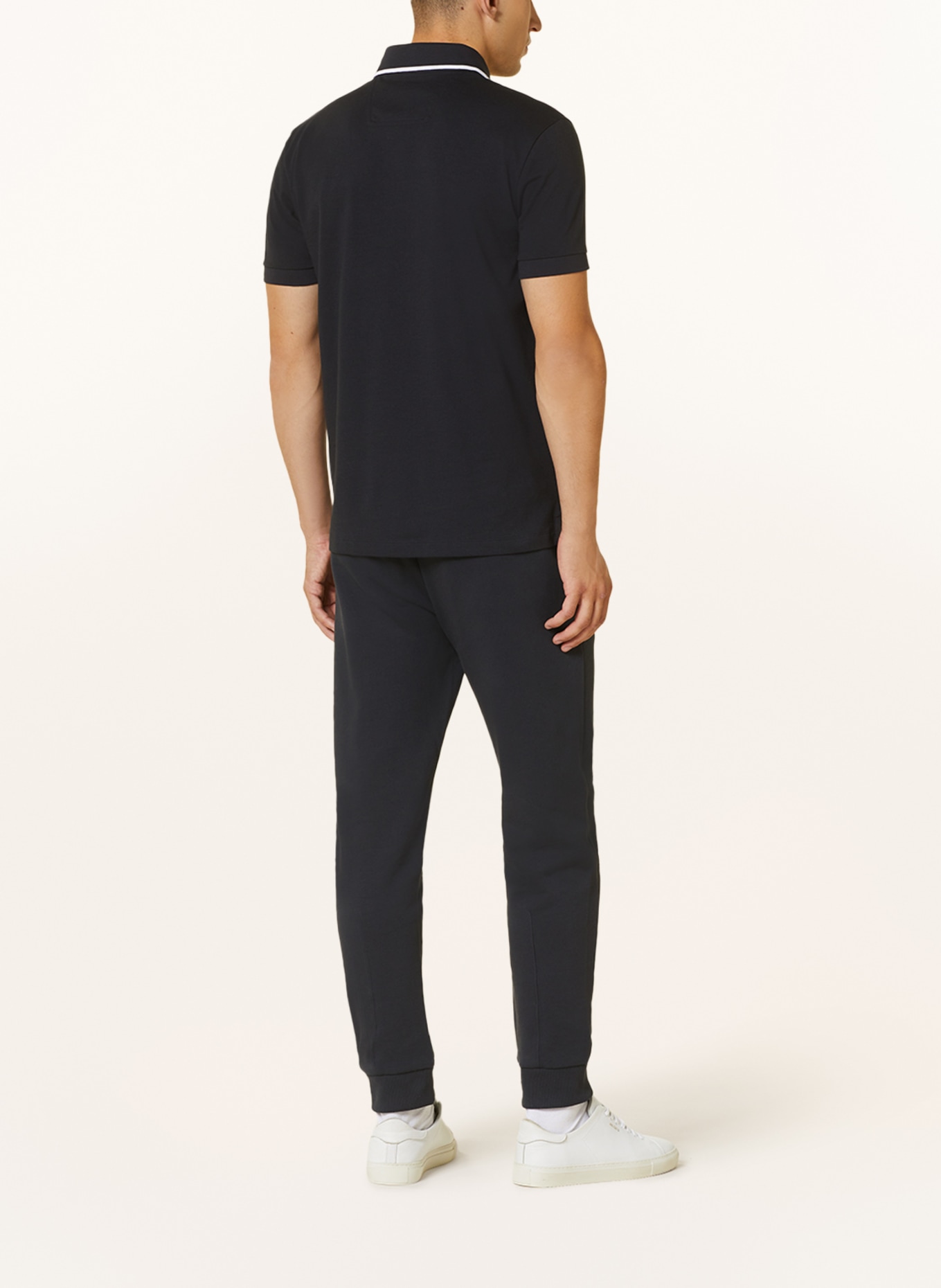 BOSS Jersey polo shirt PAVEL regular fit, Color: BLACK/ WHITE (Image 3)