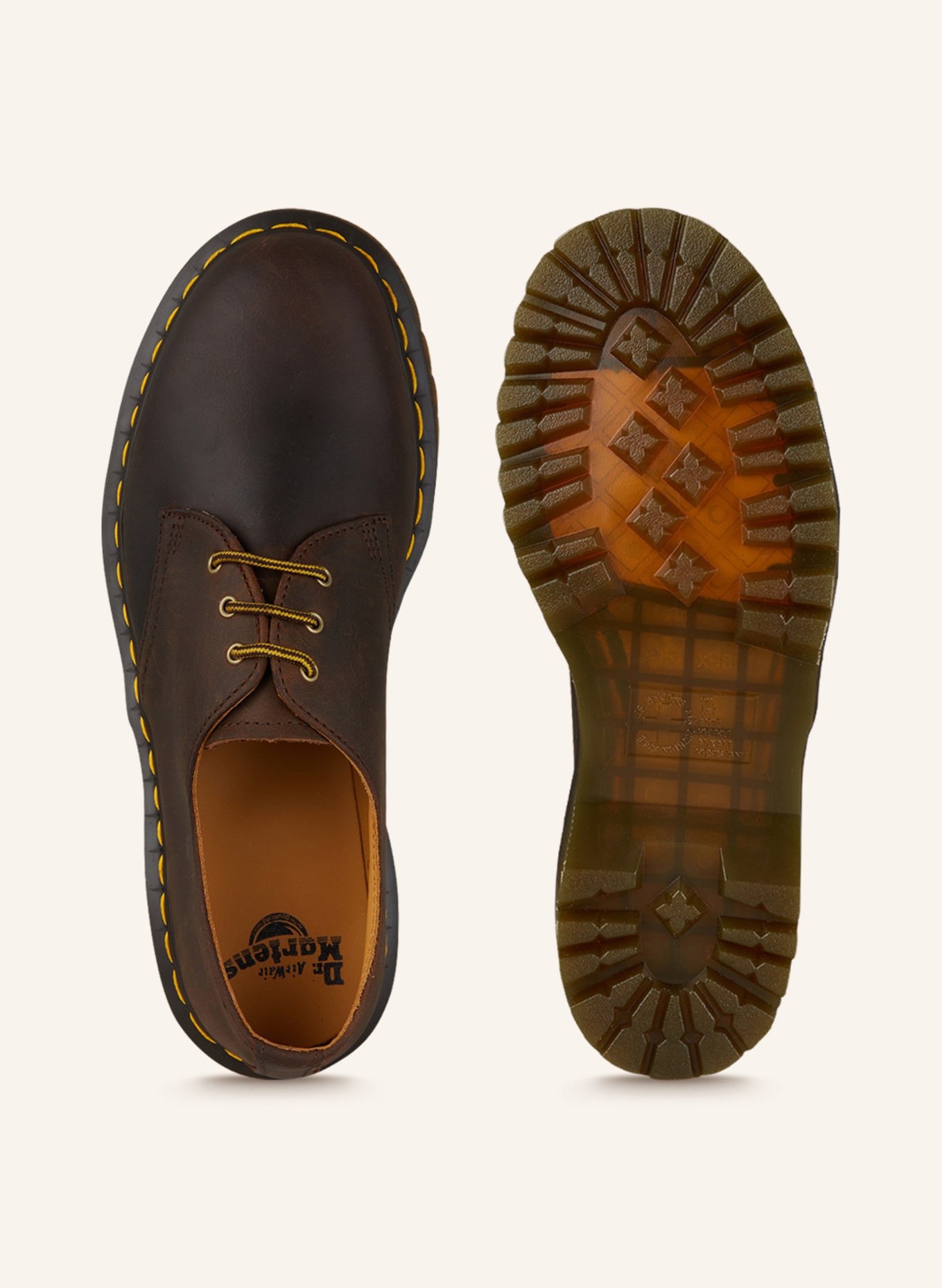 Dr. Martens Lace-up shoes 1461 BEX 3 EYE, Color: DARK BROWN (Image 5)