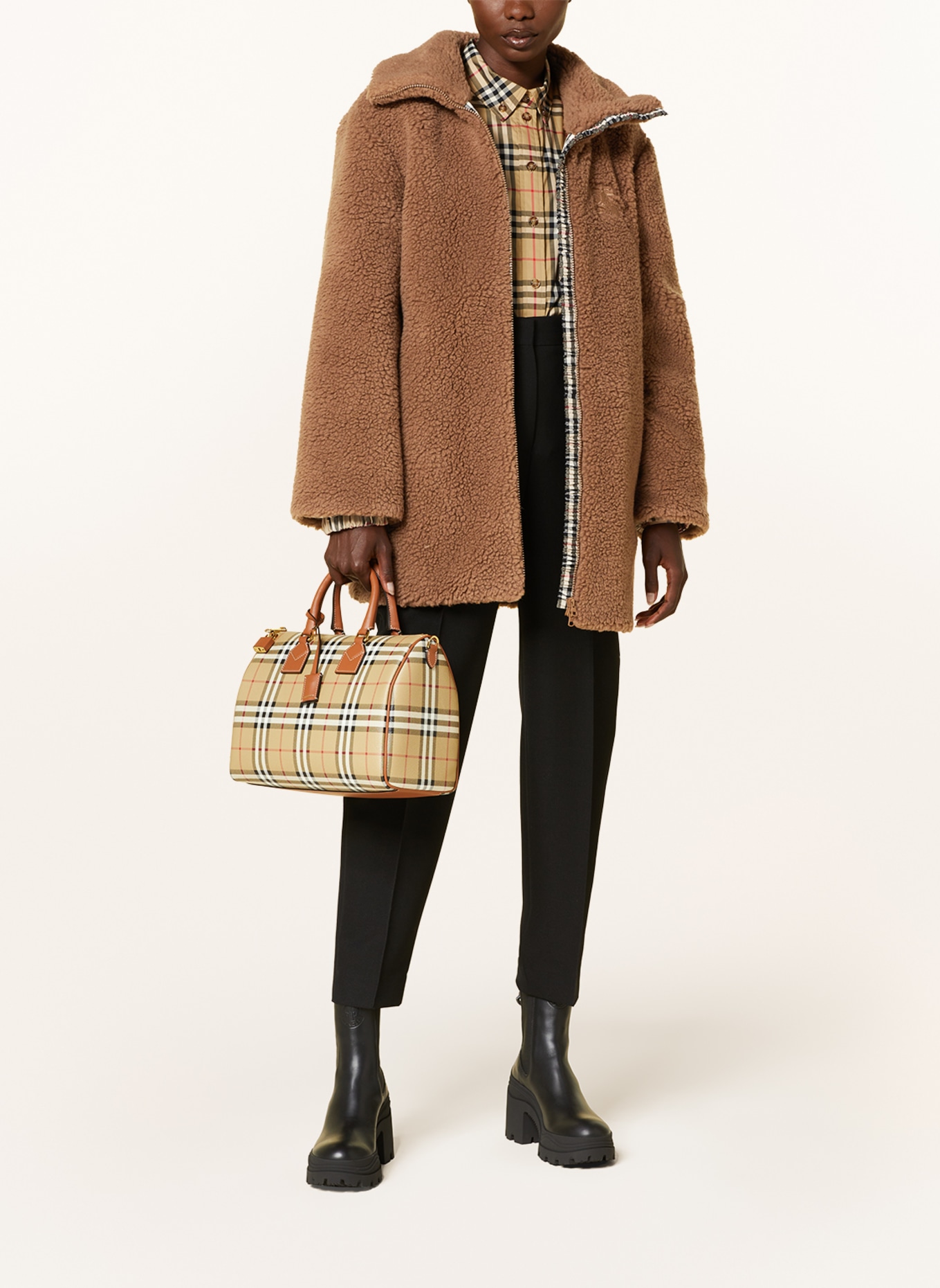 BURBERRY Teddy coat LARCON, Color: BROWN (Image 2)