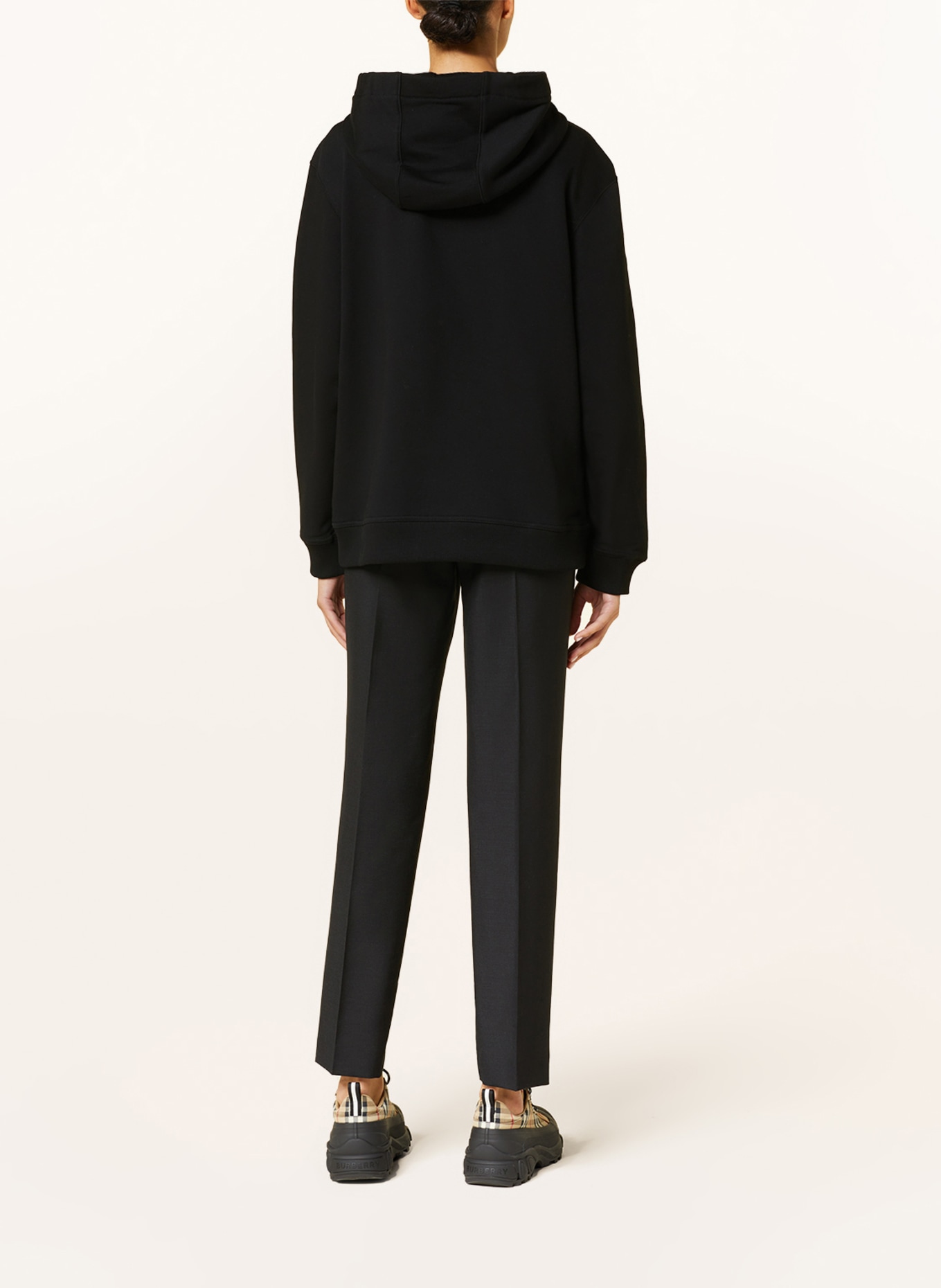 BURBERRY Hoodie FERN: SCHWARZ