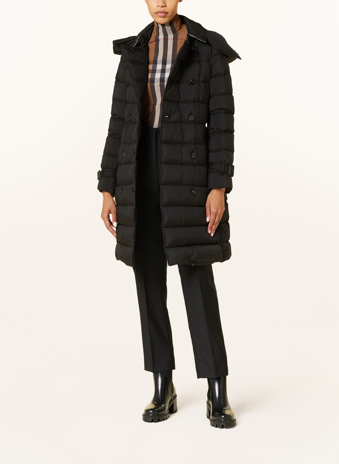 BURBERRY Down coat ASHWICK with detachable hood, Color: BLACK (Image 2)