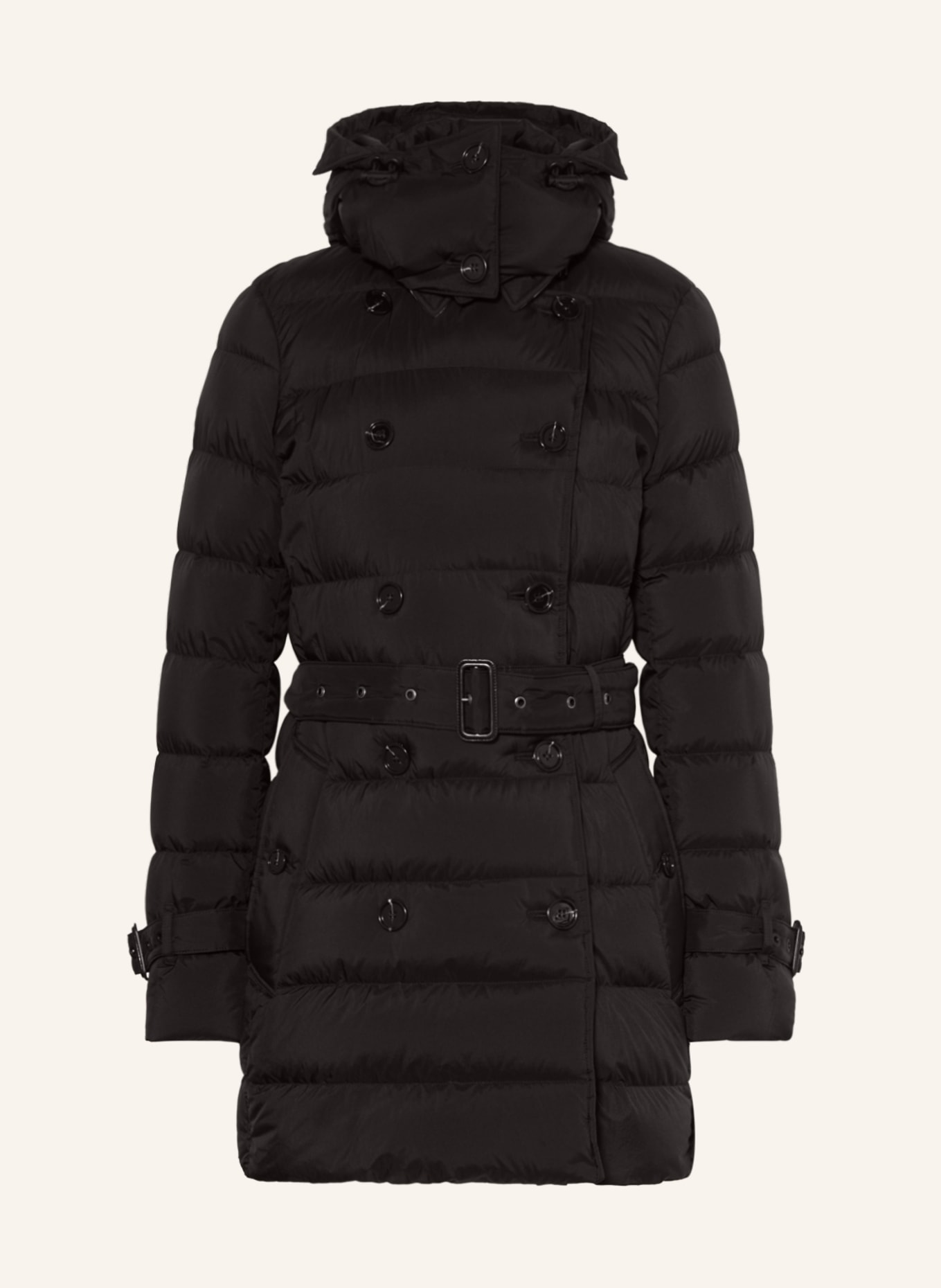 BURBERRY Down coat ASHWICK with detachable hood, Color: BLACK (Image 1)