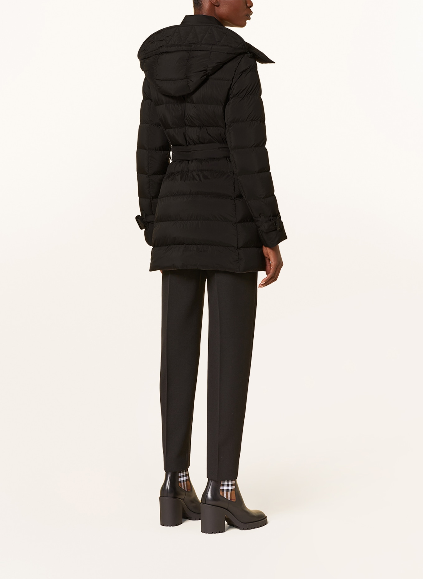 BURBERRY Down coat ASHWICK with detachable hood, Color: BLACK (Image 3)