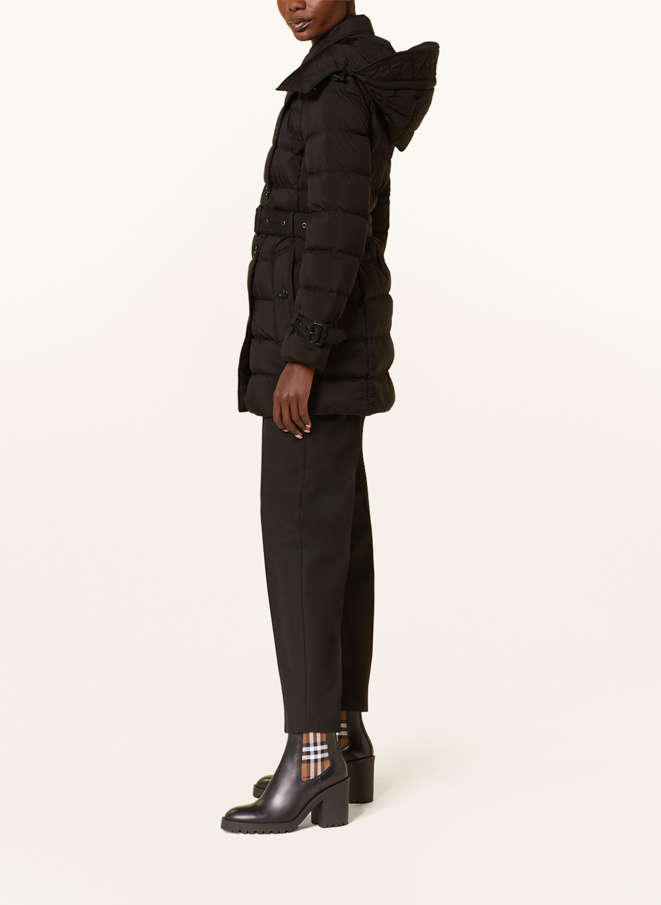 BURBERRY Down coat ASHWICK with detachable hood, Color: BLACK (Image 4)