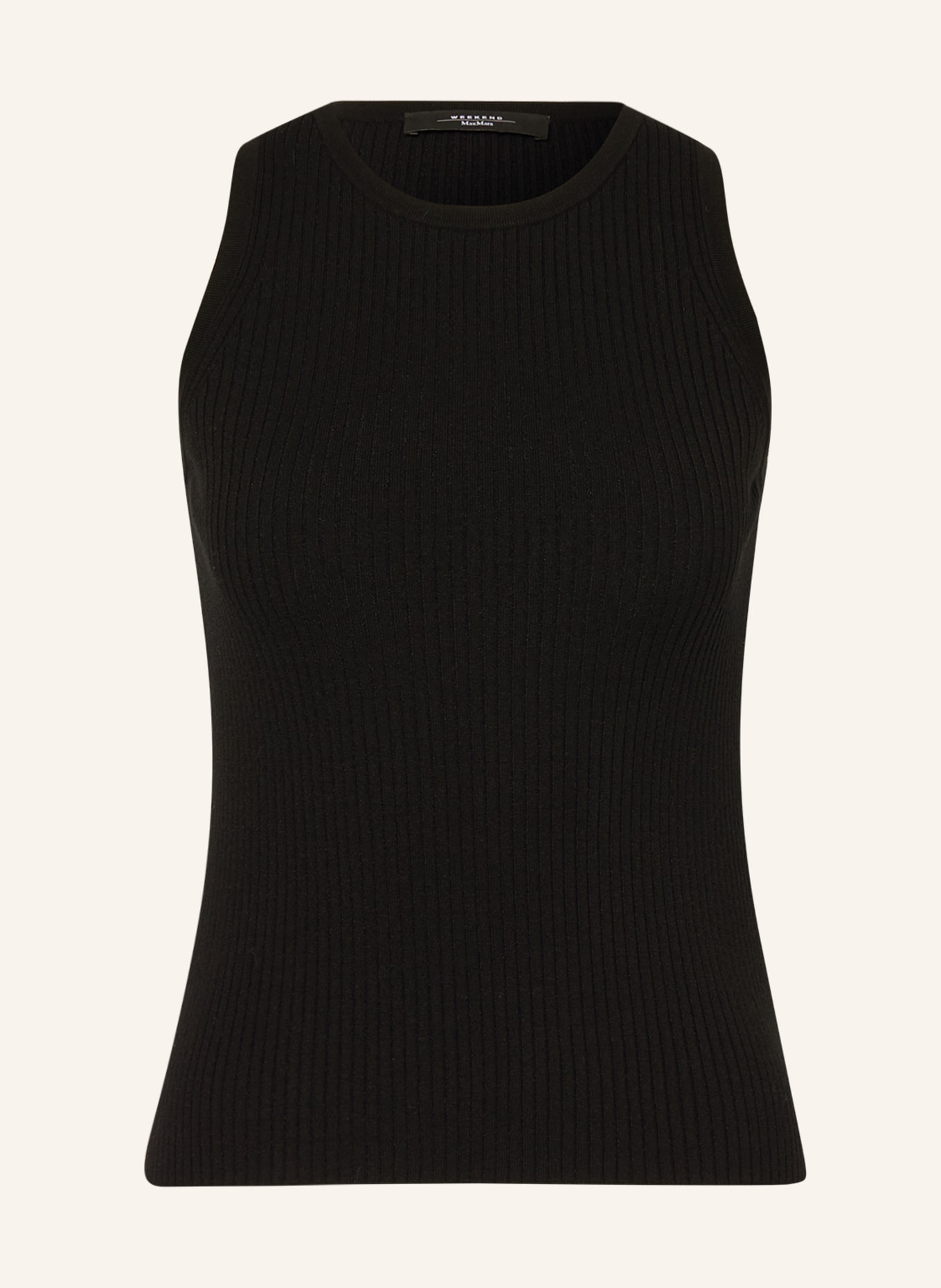 WEEKEND MaxMara Knit top OLIMPO, Color: BLACK (Image 1)