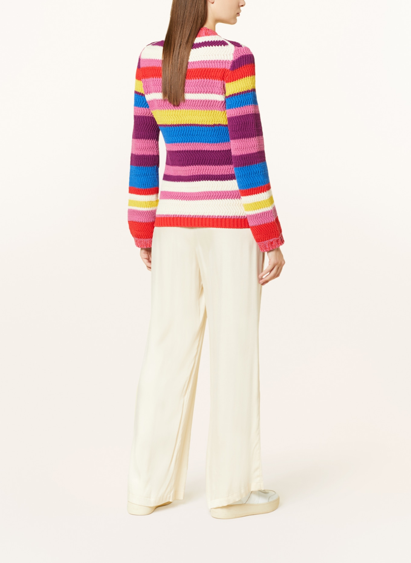 WEEKEND MaxMara Pullover KABIR, Farbe: ALTROSA/ GELB/ BLAU (Bild 3)
