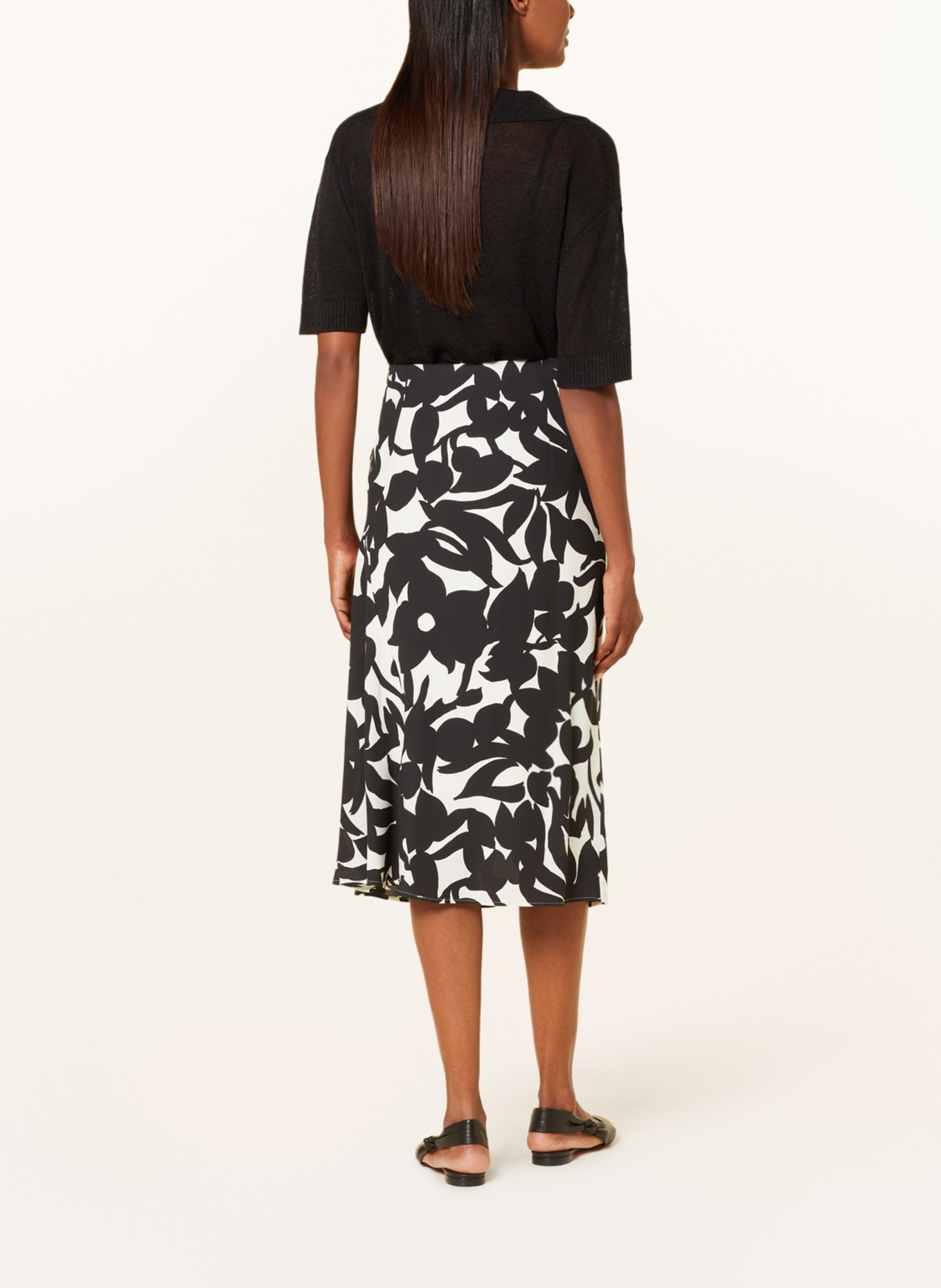 WEEKEND MaxMara Skirt AUGUSTA, Color: BLACK/ WHITE (Image 3)