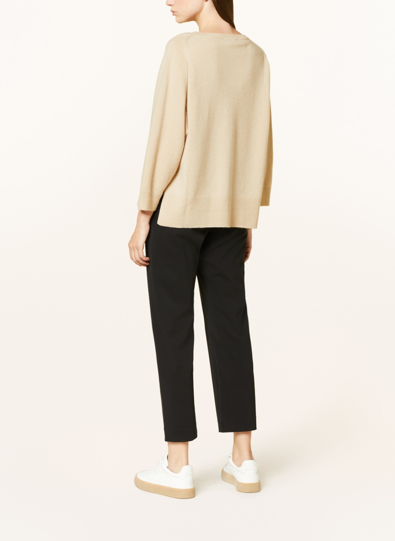 WEEKEND MaxMara Cashmere sweater ALCE with 3/4 sleeves, Color: BEIGE (Image 3)