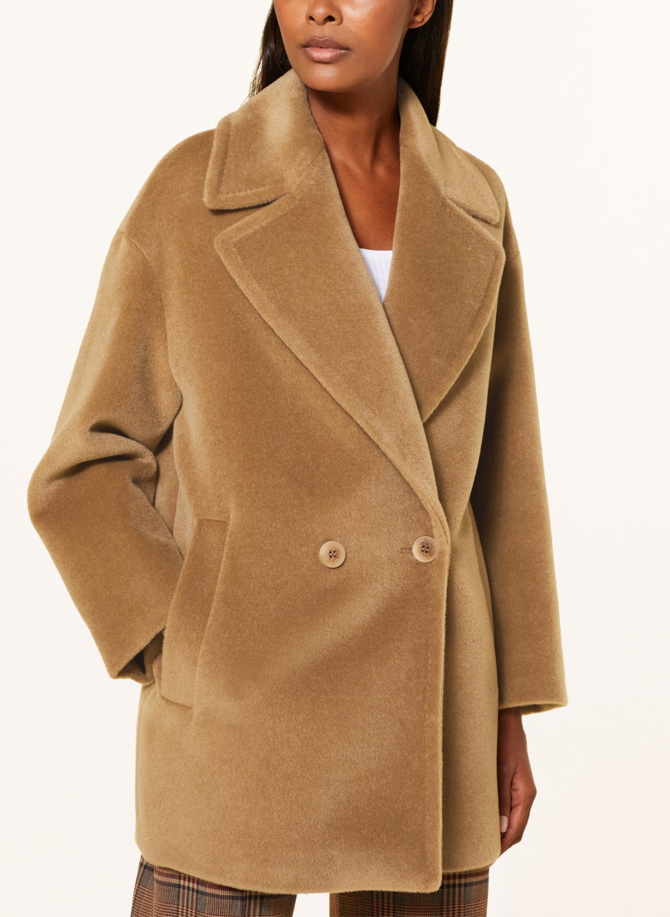 Max Mara STUDIO Alpaka-Mantel GIO in camel