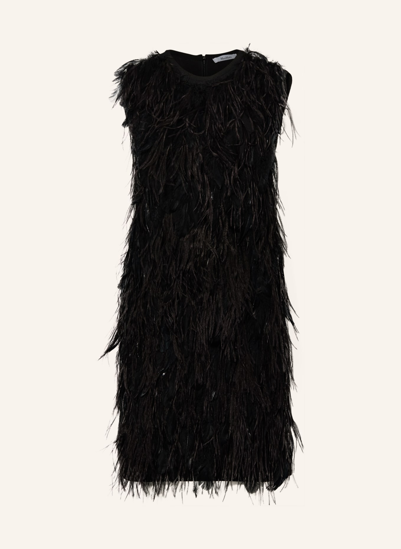 Max Mara Dress SEGGIO with feathers, Color: BLACK (Image 1)