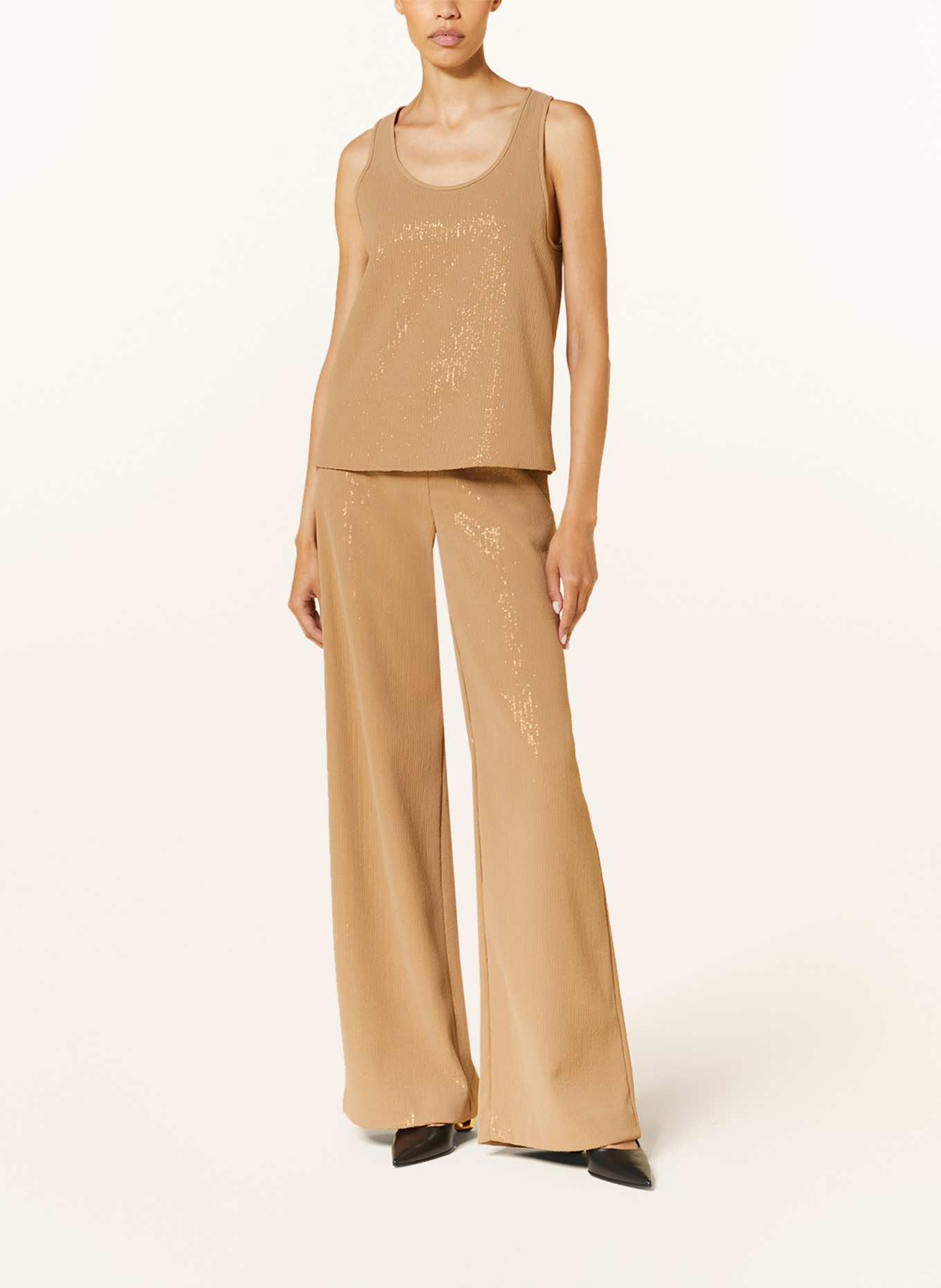Max Mara Top PISTOIA with sequins, Color: CAMEL (Image 2)